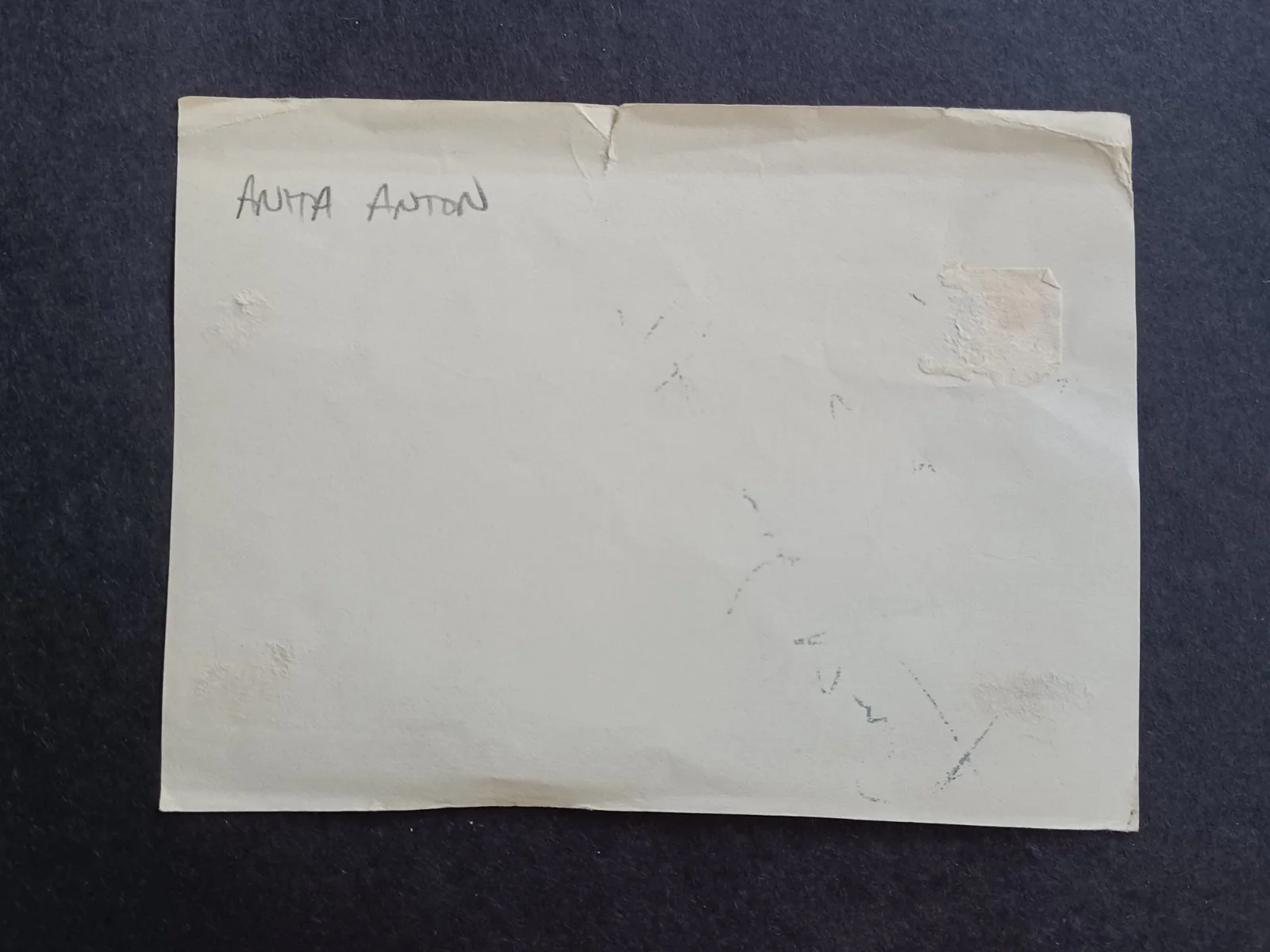 Anita Anton Signed Paper - TV Actress, image 2