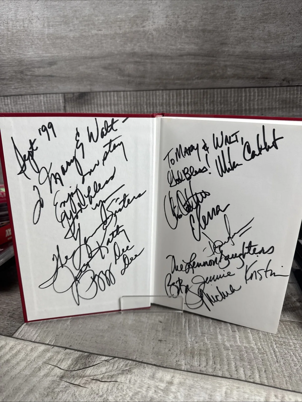 The Lennon Sisters Same Song-Separate Voices, SIGNED BOOK, image 3