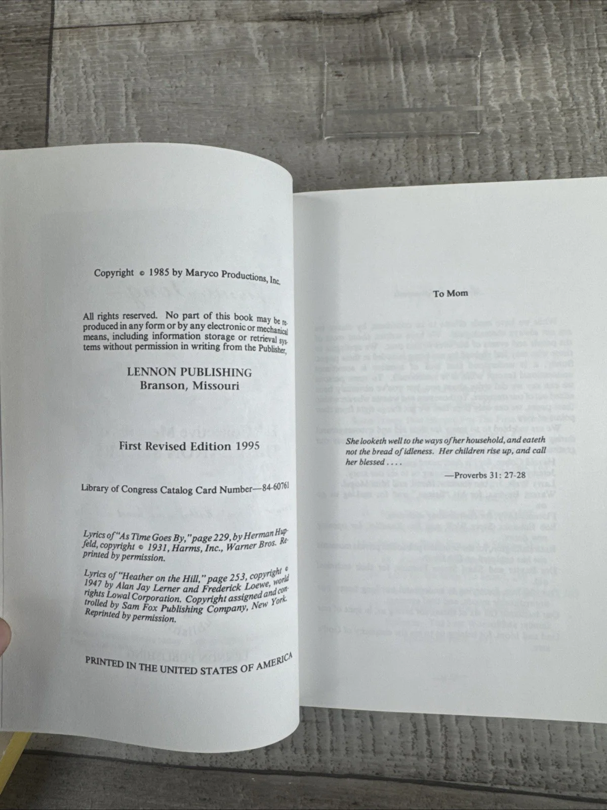The Lennon Sisters Same Song-Separate Voices, SIGNED BOOK, image 5