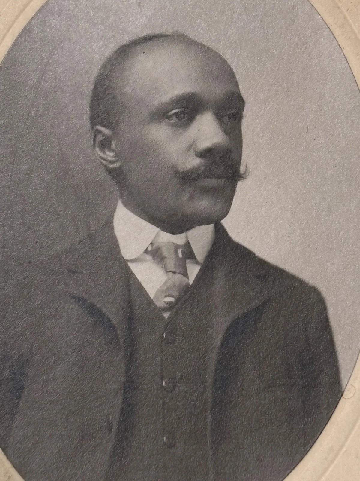 1908 Signed African American occupational photograph organist William Bush, изображение 2