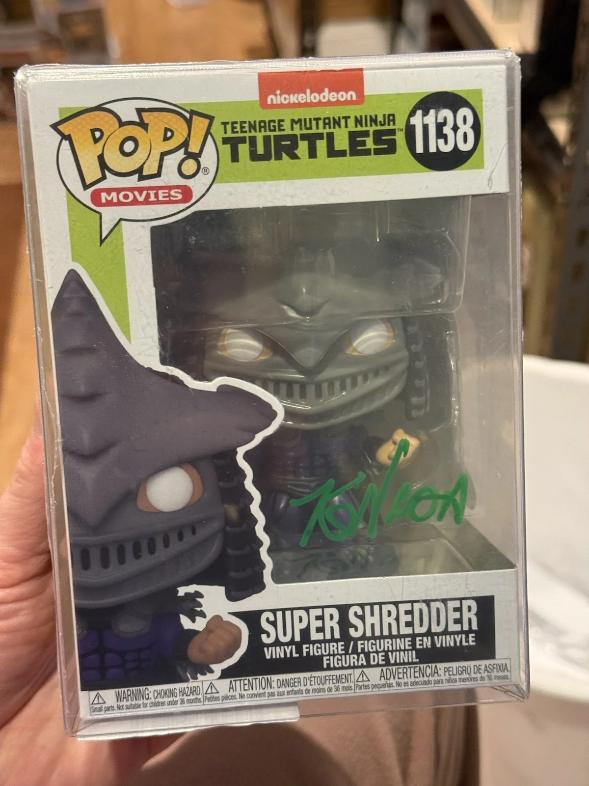Kevin Nash — Kevin Nash Signed Funko Pop 1138 Super Shredder TMNT Teenage Mutant PSA DNA COA
