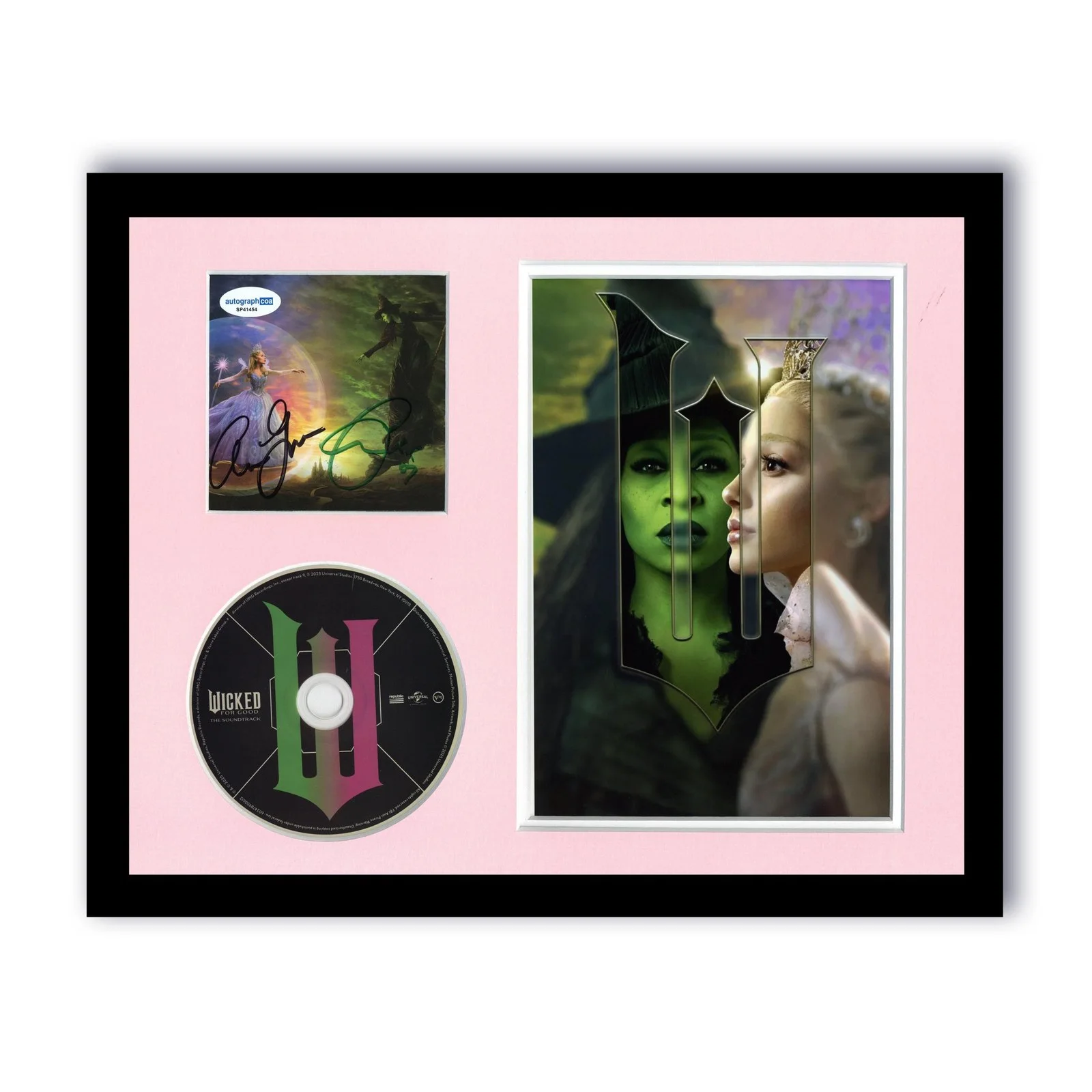 Ariana Grande, Cynthia Erivo — Ariana Grande & Cynthia Erivo "Wicked: For Good" SIGNED Framed 11x14 Display D