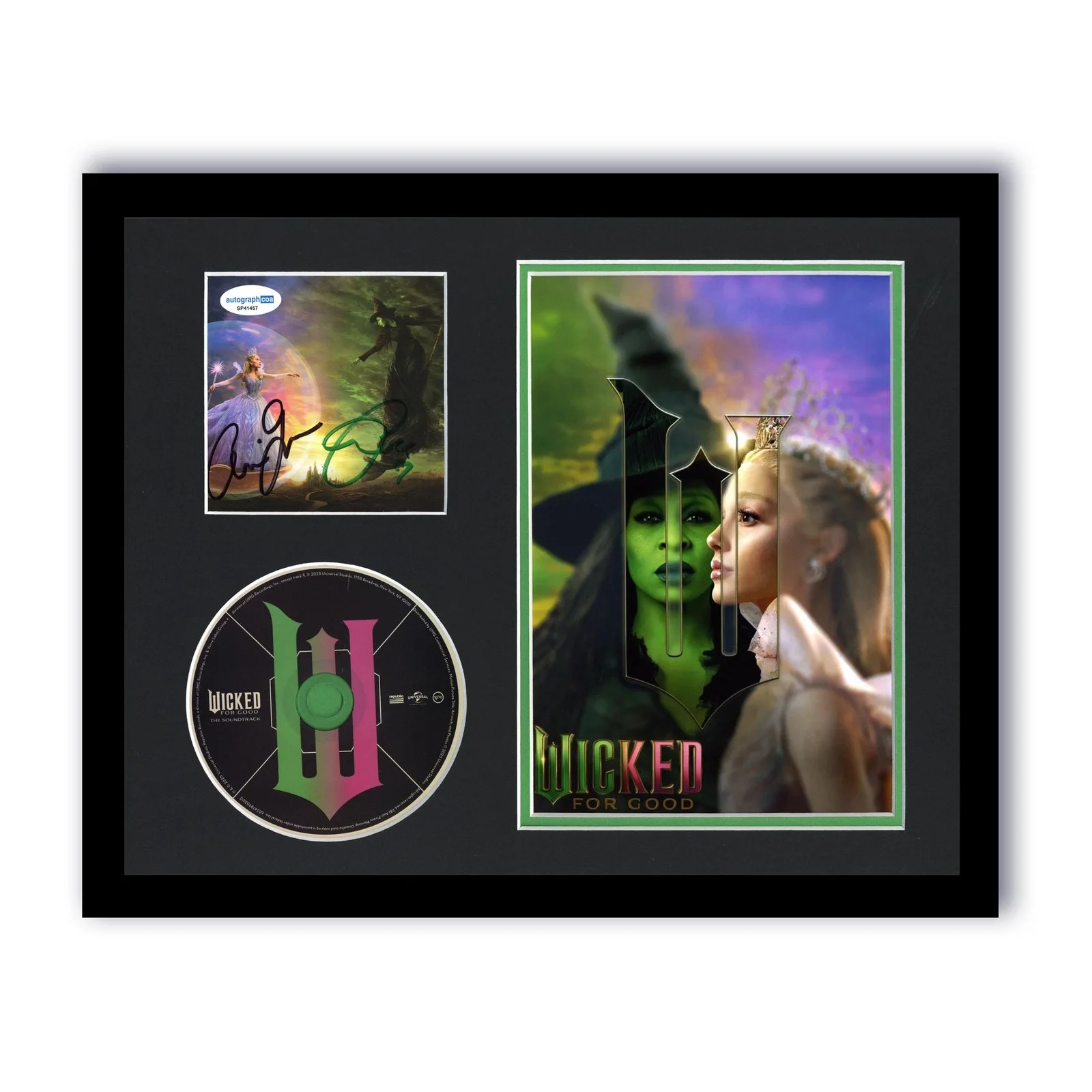 Ariana Grande, Cynthia Erivo — Ariana Grande & Cynthia Erivo "Wicked: For Good" SIGNED Framed 11x14 Display B