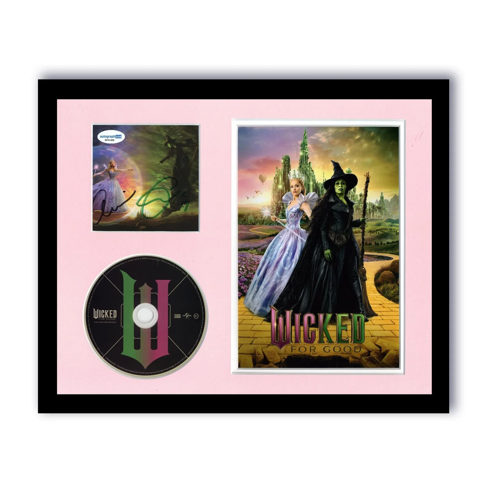 Ariana Grande, Cynthia Erivo — Ariana Grande & Cynthia Erivo "Wicked: For Good" SIGNED Framed 11x14 Display C