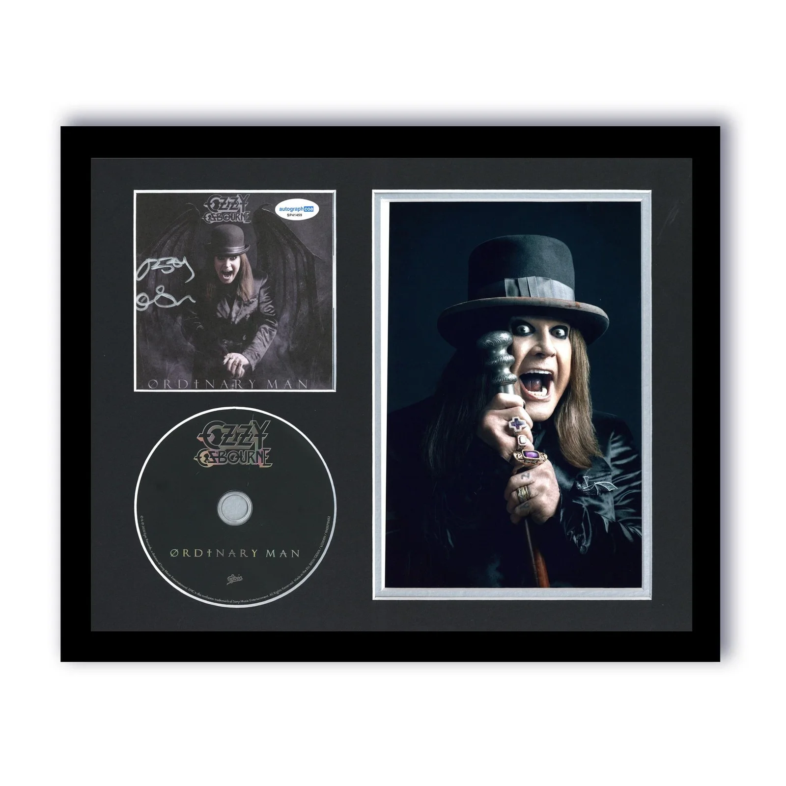 Ozzy Osbourne — Ozzy Osbourne "Ordinary Man" AUTOGRAPH Signed Photo Framed 11x14 CD Display ACOA