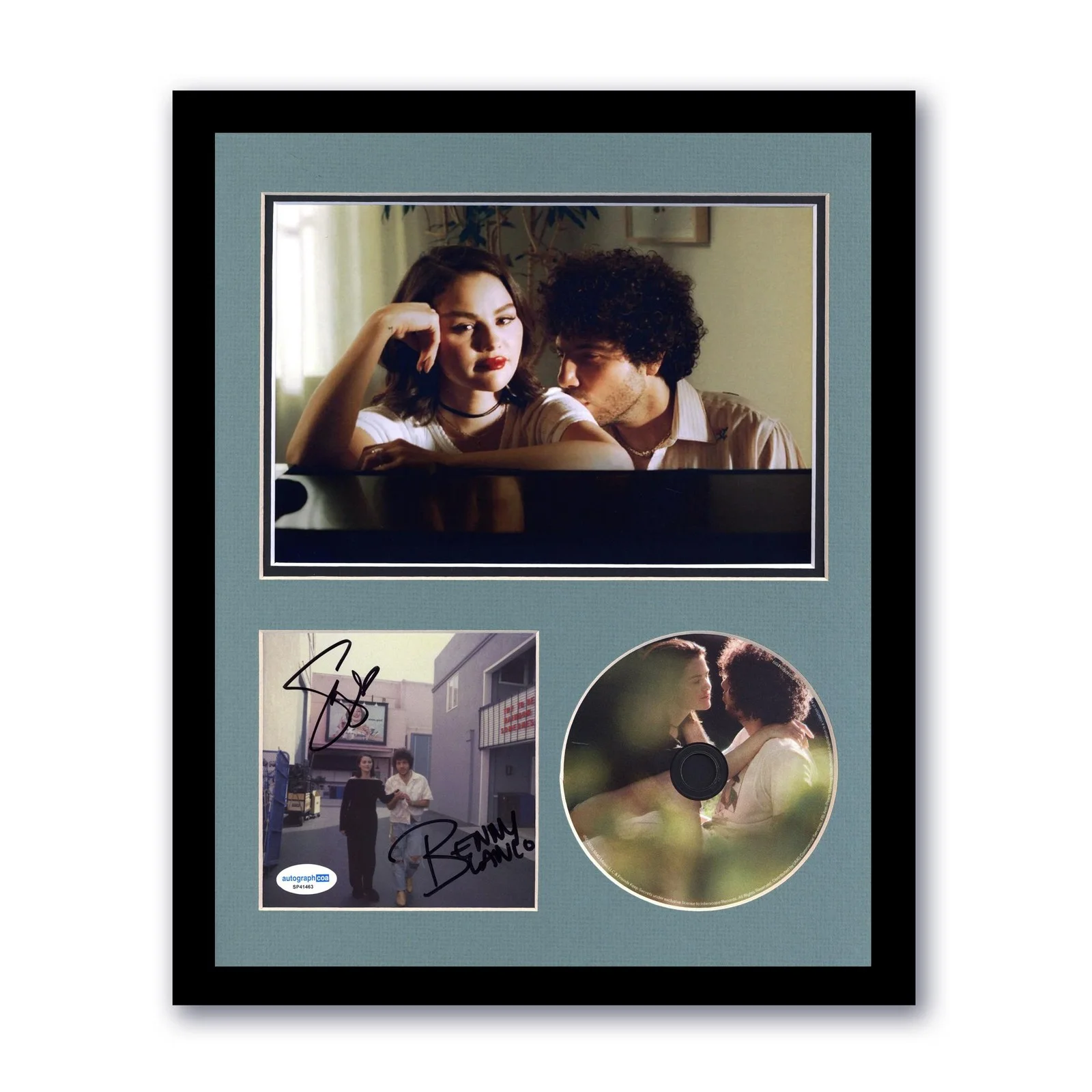 Benny Blanco, Selena Gomez — Selena Gomez & Benny Blanco "I Said I Love You First" SIGNED Framed Display B