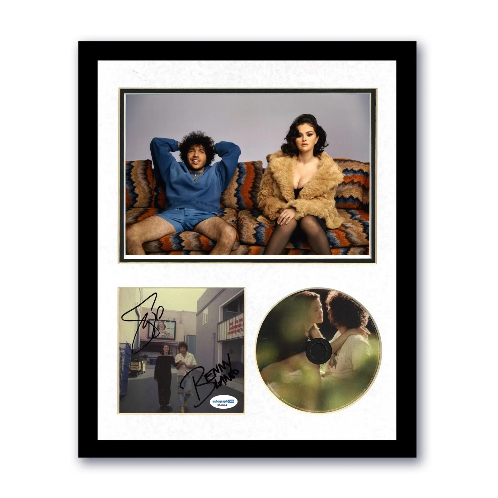 Benny Blanco, Selena Gomez — Selena Gomez & Benny Blanco "I Said I Love You First" SIGNED Framed Display ACOA
