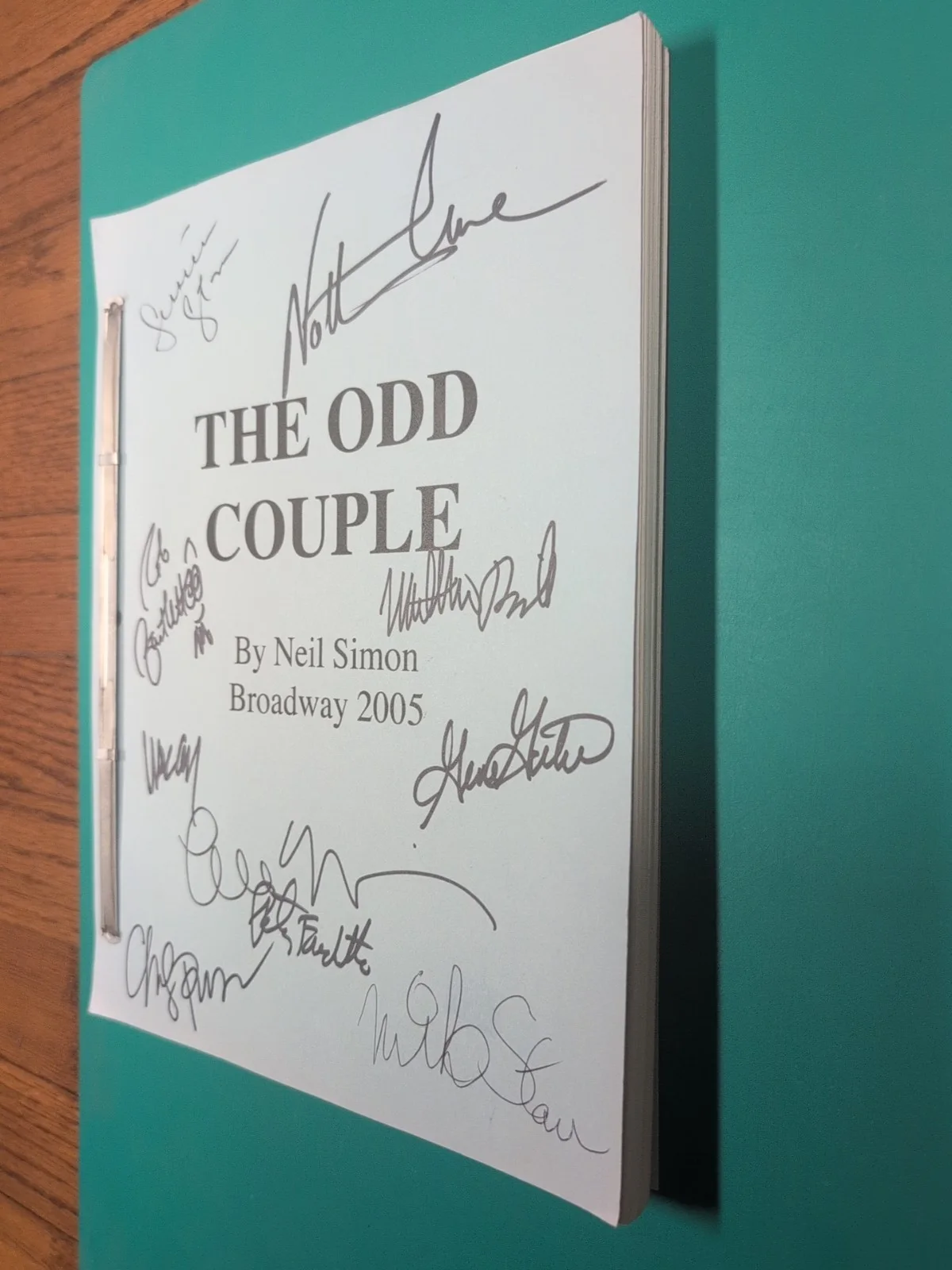 Matthew Broderick, Nathan Lane — The Odd Couple Cast Signed Broadway Script Matthew Broderick Nathan Lane +8 More, image 4
