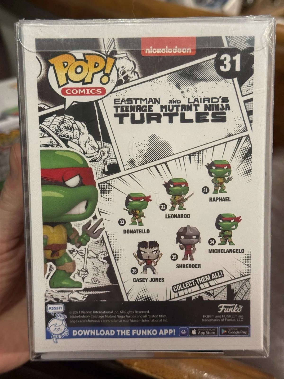 Kevin Eastman — Kevin Eastman Signed Funko Pop 31 Raphael TMNT Eastman & Laird's Pristine COA, image 4