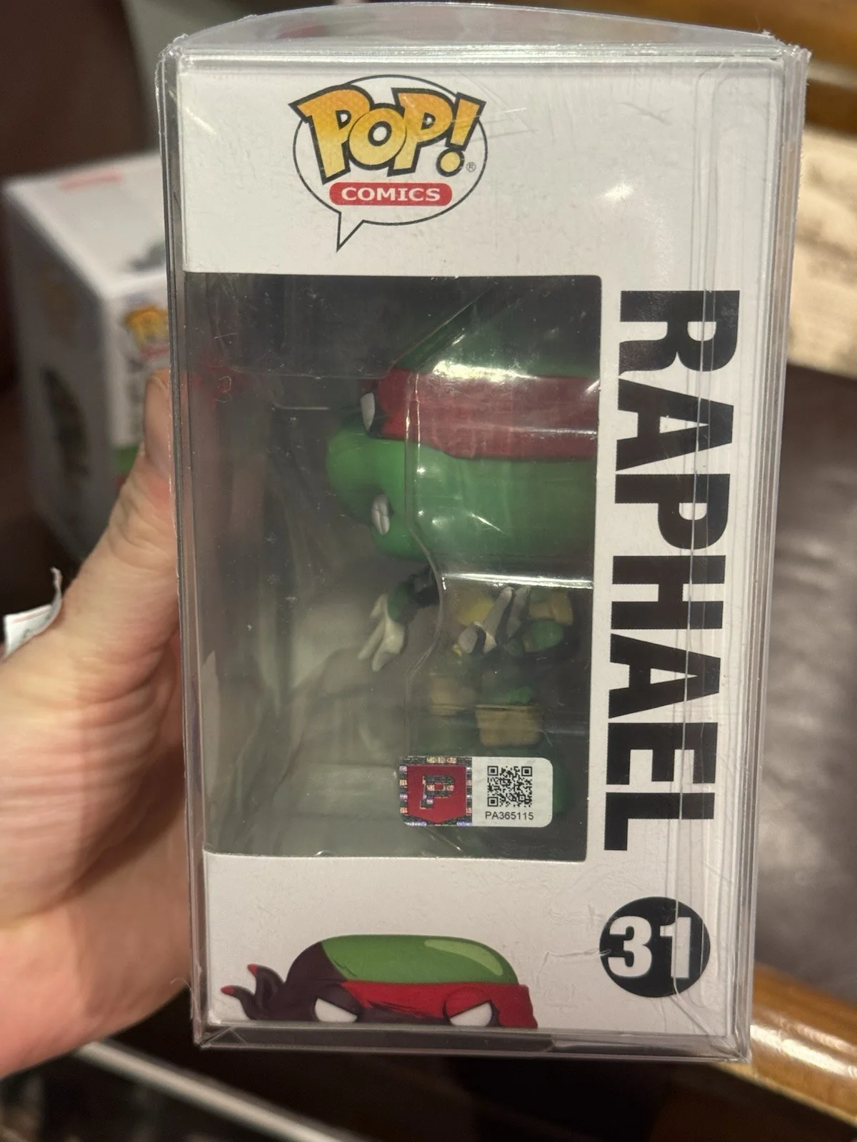 Kevin Eastman — Kevin Eastman Signed Funko Pop 31 Raphael TMNT Eastman & Laird's Pristine COA, image 5