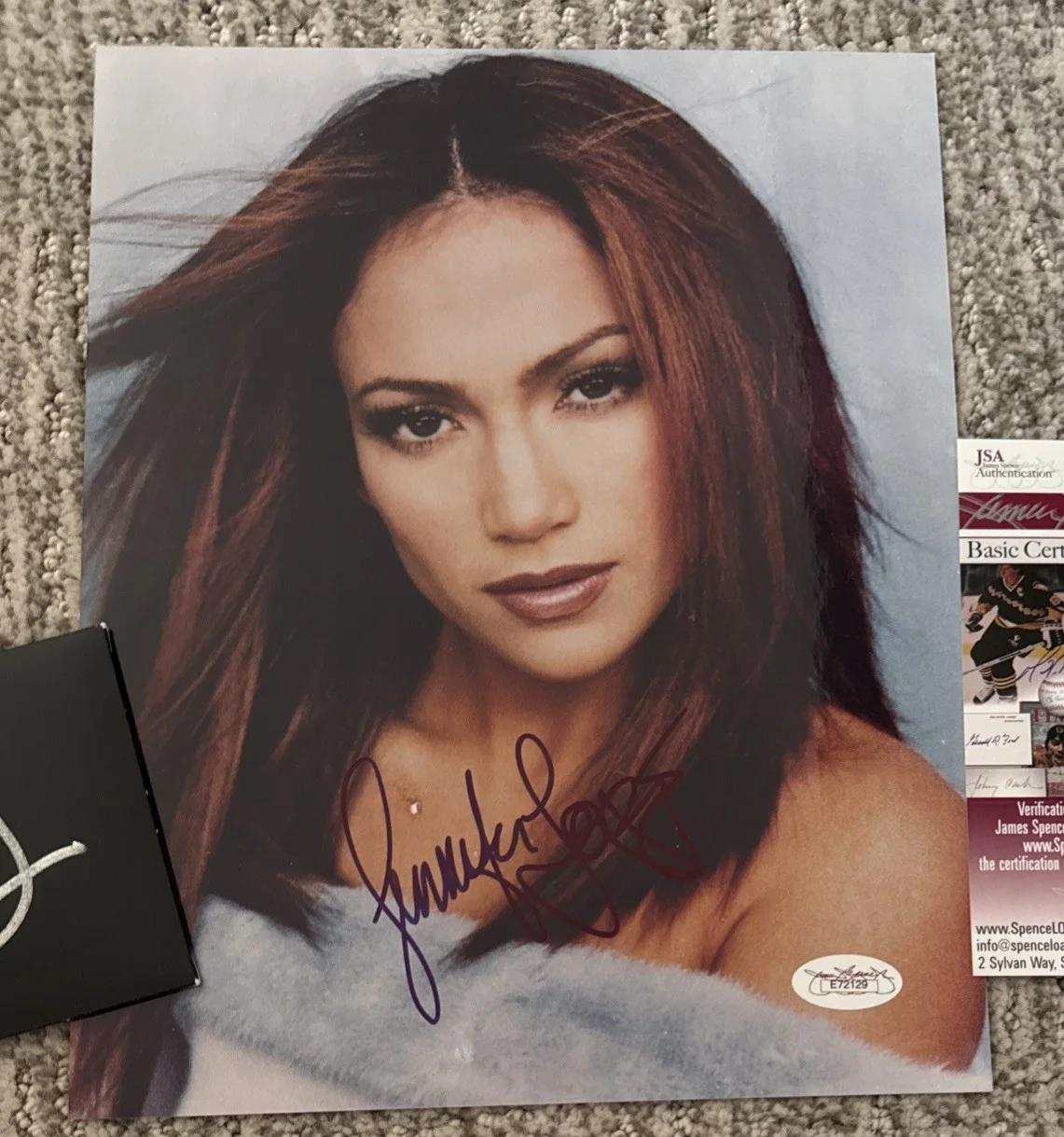 JENNIFER LOPEZ J.LO Vintage Signed Full Autograph 8 x 10 Photo JSA Full Name, image 3