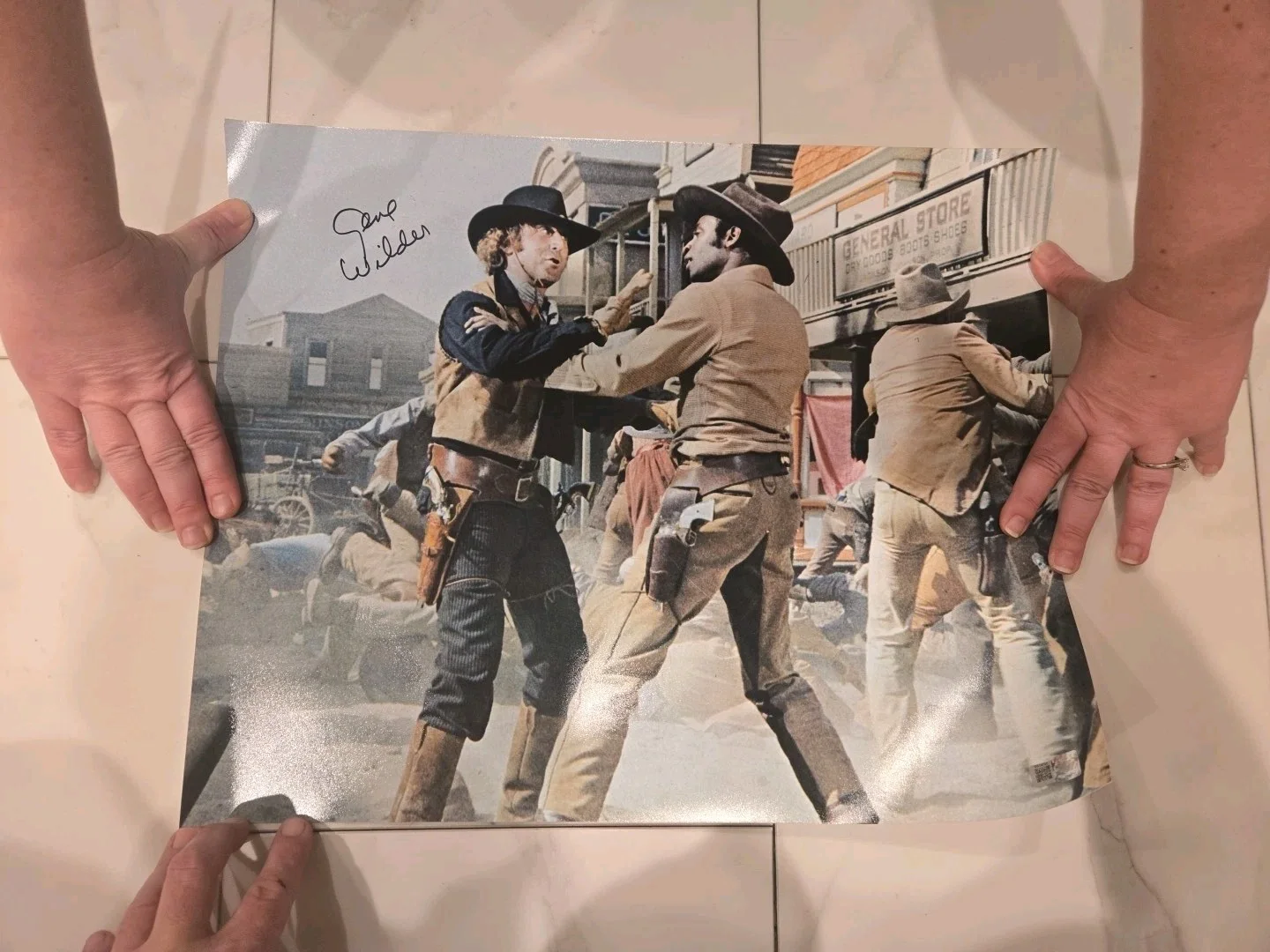 Gene Wilder — Gene Wilder Signed Blazing Saddles Jim 16x20, image 2