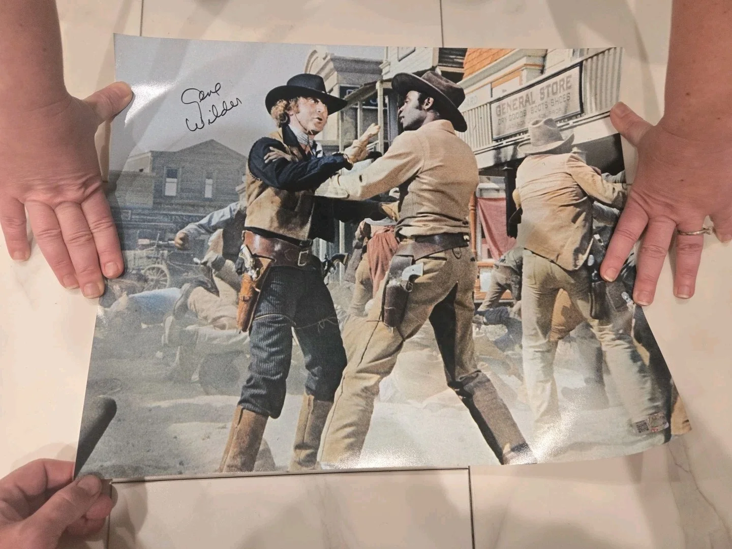 Gene Wilder — Gene Wilder Signed Blazing Saddles Jim 16x20, image 5