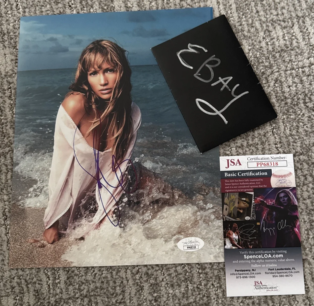 JENNIFER LOPEZ J.LO Vintage Signed Full Autograph 8 x 10 Photo JSA, image 3