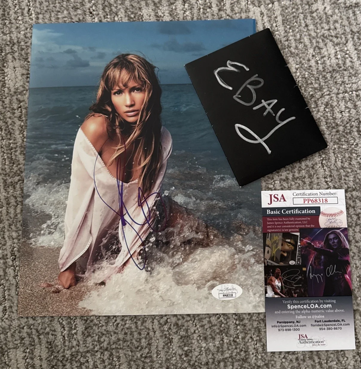 JENNIFER LOPEZ J.LO Vintage Signed Full Autograph 8 x 10 Photo JSA, image 4