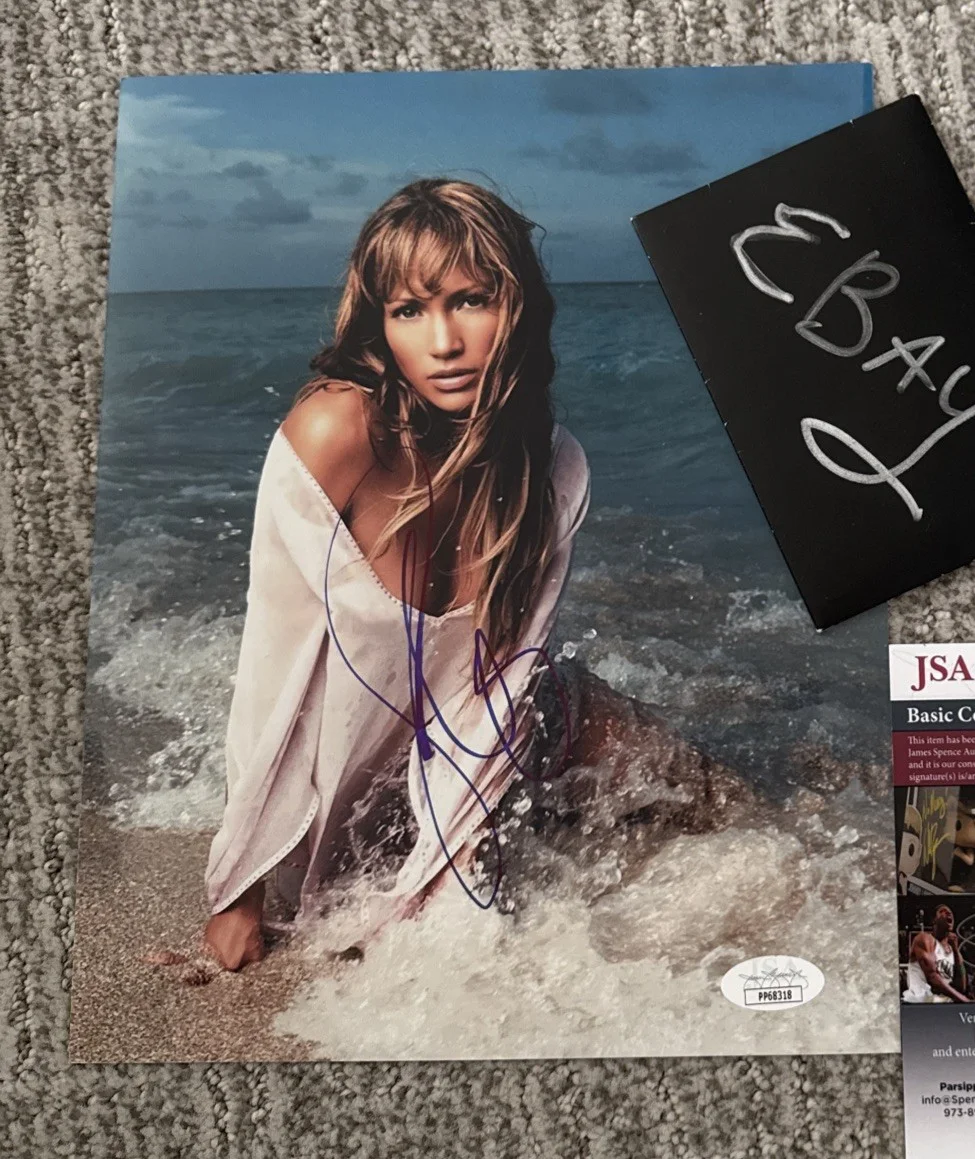 JENNIFER LOPEZ J.LO Vintage Signed Full Autograph 8 x 10 Photo JSA, image 5