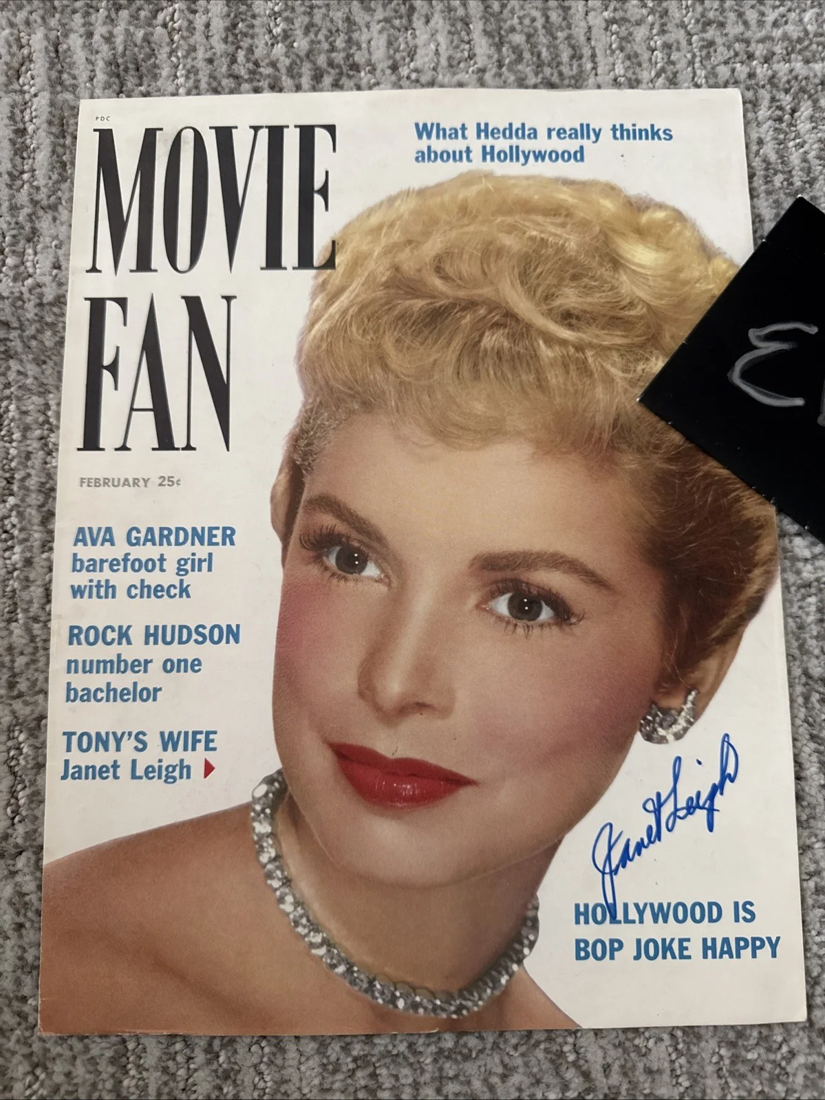 Janet Leigh SIGNED Autograph JSA COA Certified Magazine Cover 1953, изображение 2