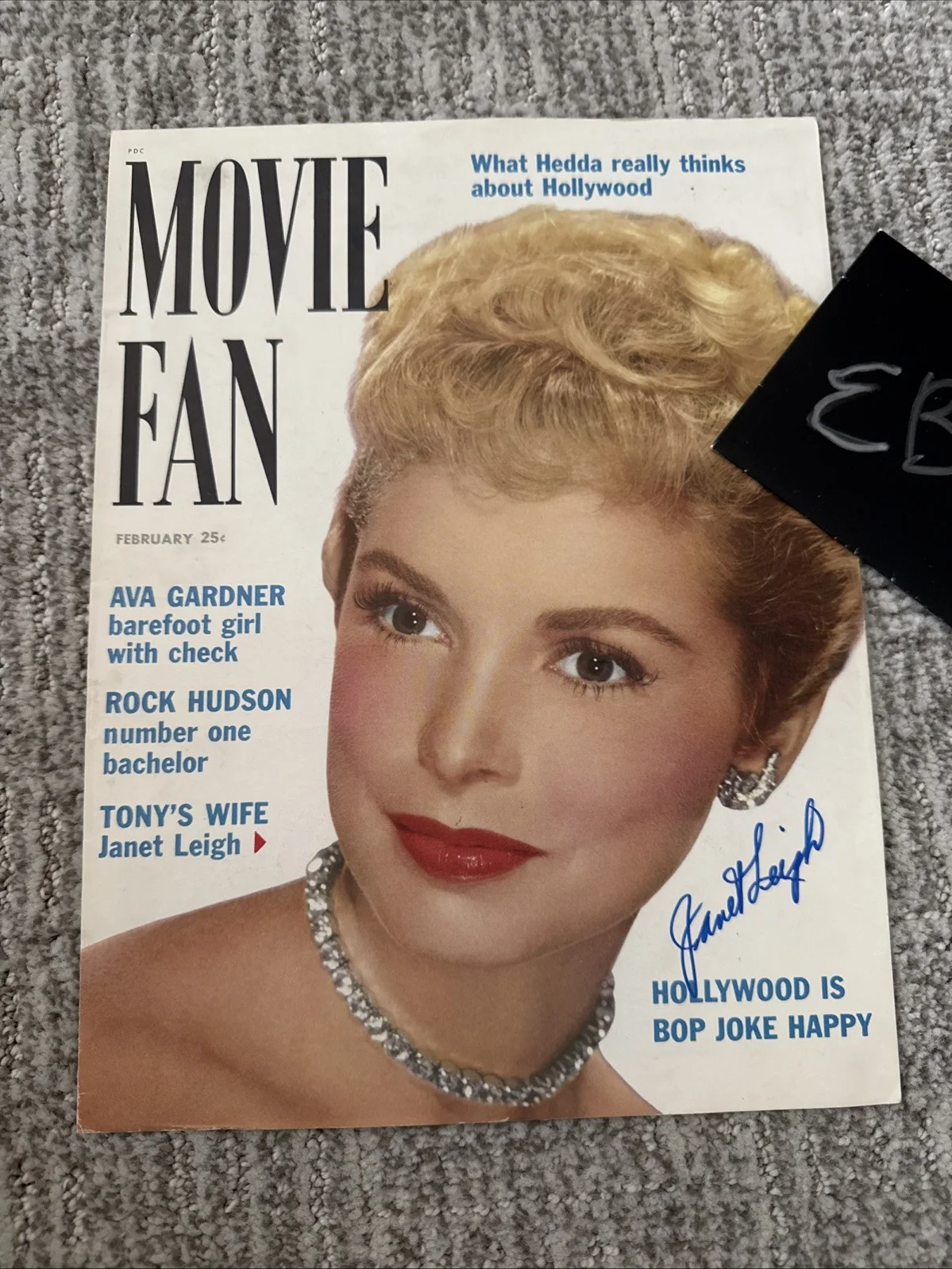 Janet Leigh SIGNED Autograph JSA COA Certified Magazine Cover 1953, изображение 3