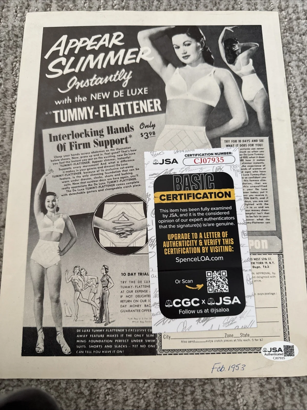 Janet Leigh SIGNED Autograph JSA COA Certified Magazine Cover 1953, изображение 4