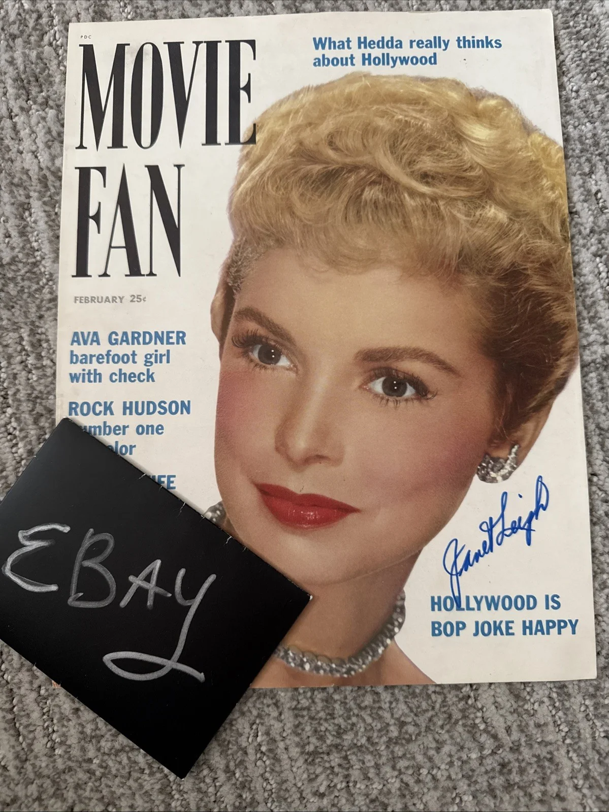 Janet Leigh SIGNED Autograph JSA COA Certified Magazine Cover 1953, изображение 5