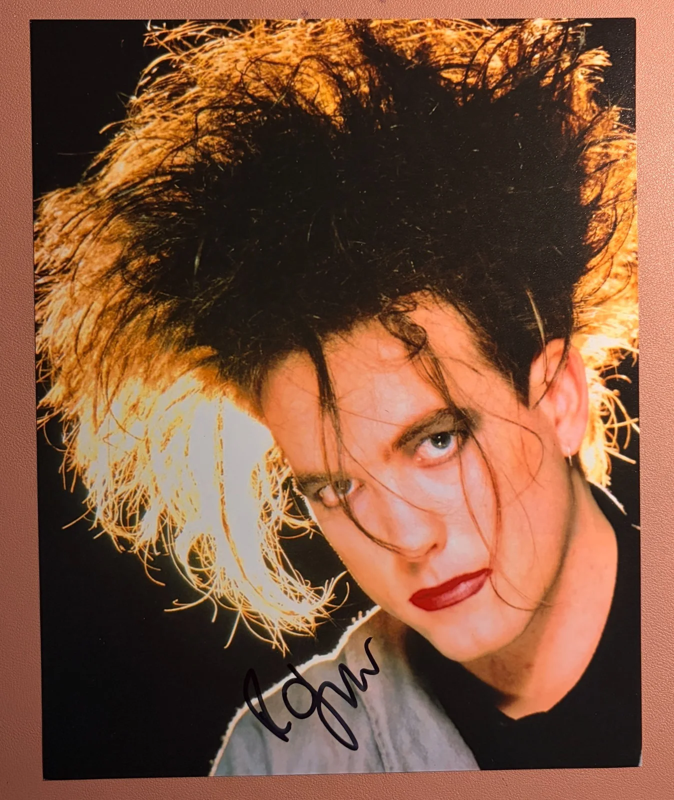 ROBERT SMITH Signed•The Cure• 8x10•BW• Todd Mueller Autographs COA, image 3