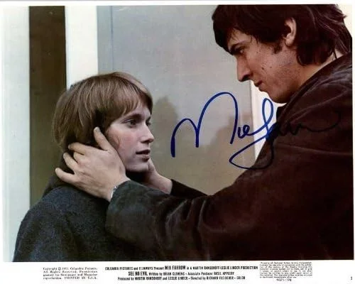 Mia Farrow — Mia Farrow Signed Autographed Vintage "See No Evil" 8x10 Lobby Photo