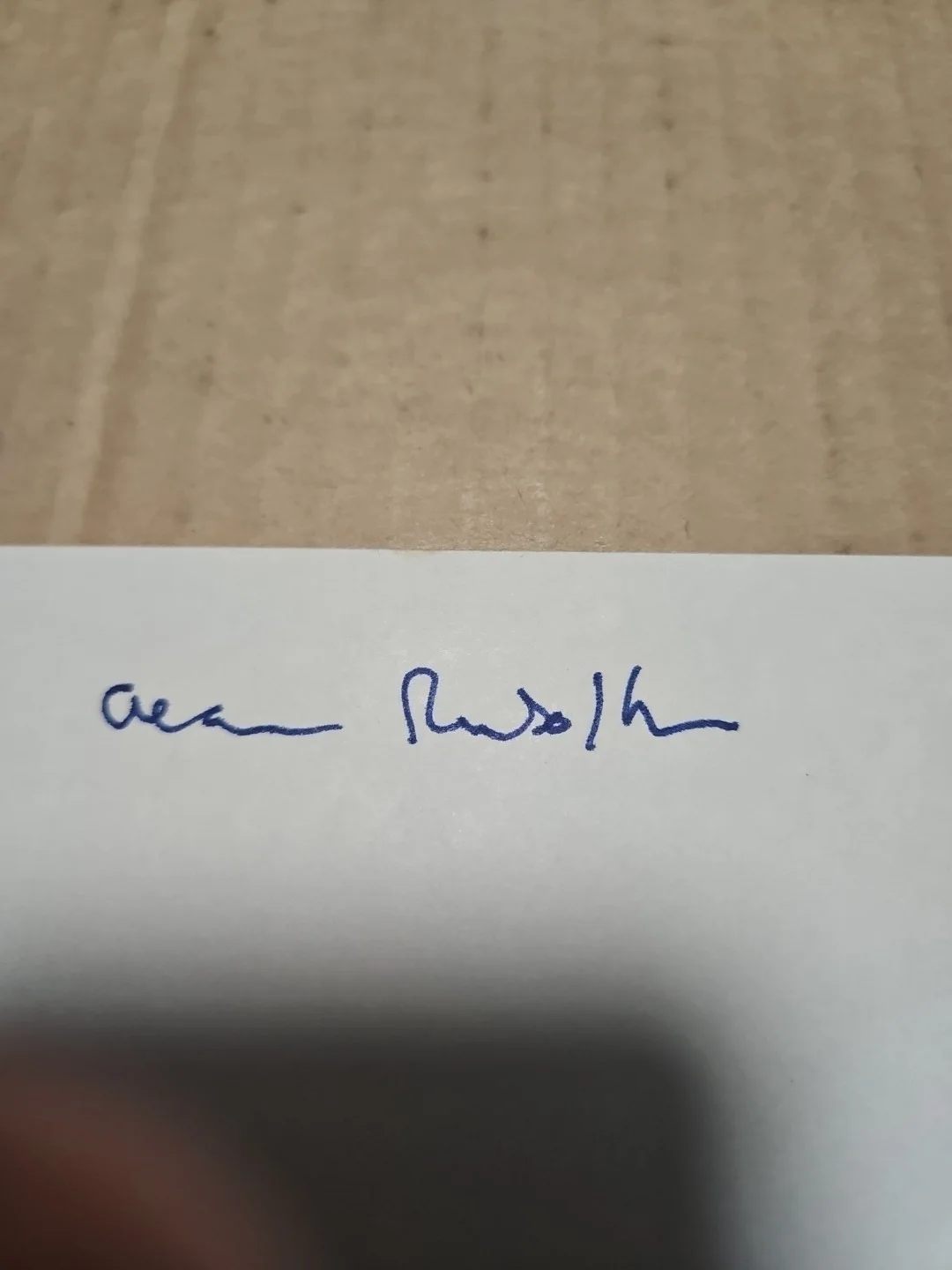 alan rudolph — Alan Rudolph Signed 3x5 Index Card. Director/Screenwriter, image 2