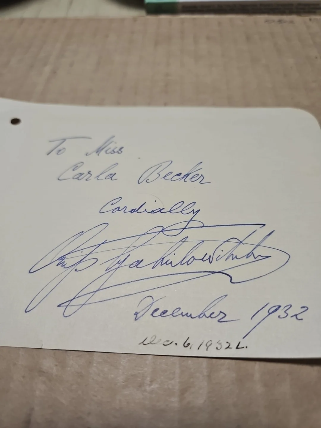 Ossip Gabrilowitsch Signed Autograph Book Page. Pianist/Conductor, изображение 2