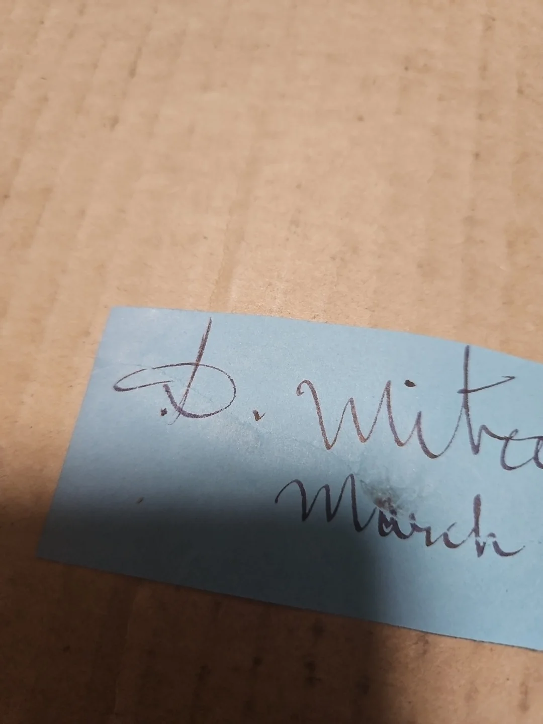 Dimitri Mitropoulos Signed Piece Of Paper. Pianist/Conductor, image 3