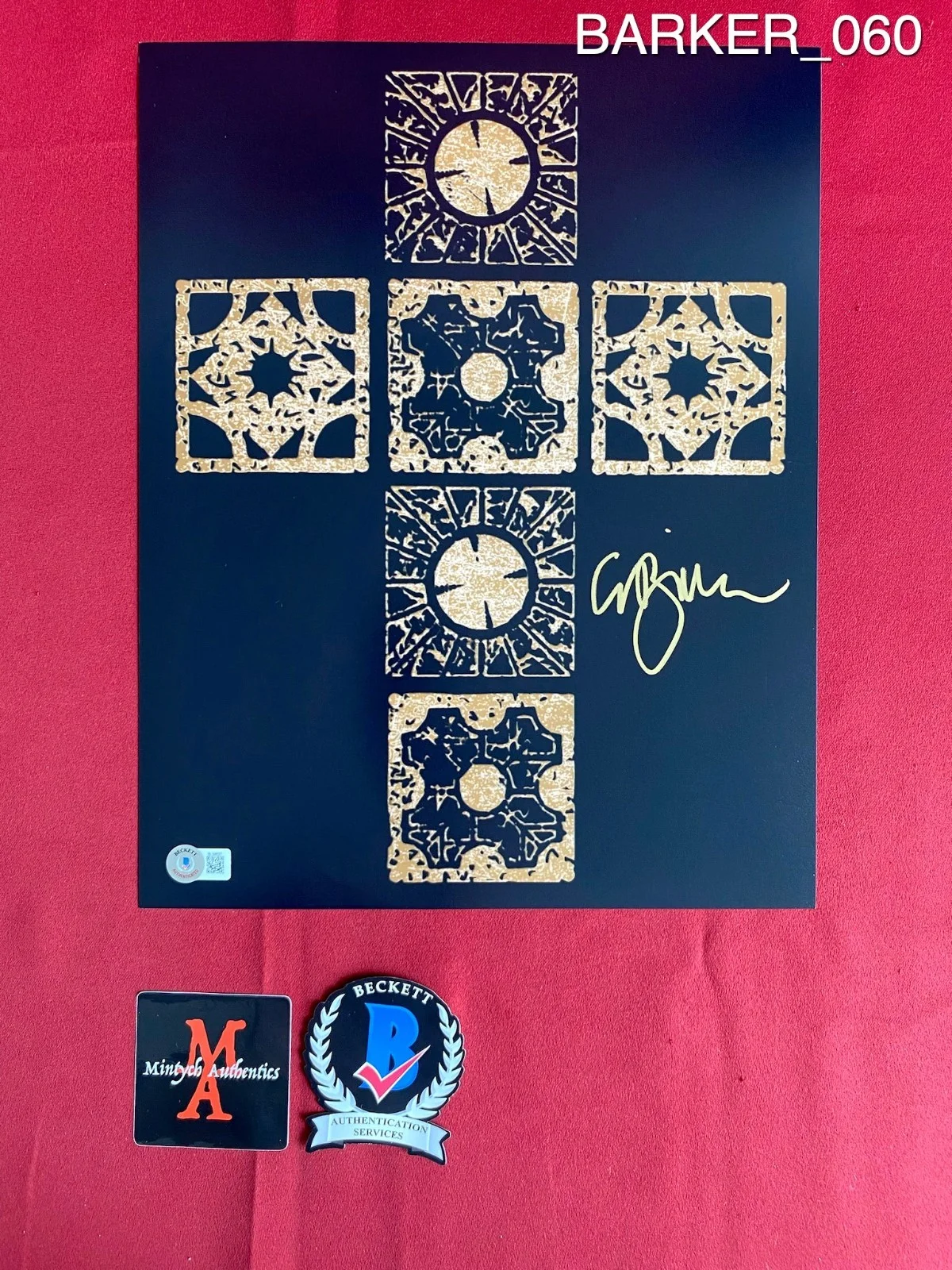 Clive Barker — Clive Barker autographed signed Hellraiser 11x14 photo Pinhead Beckett horror