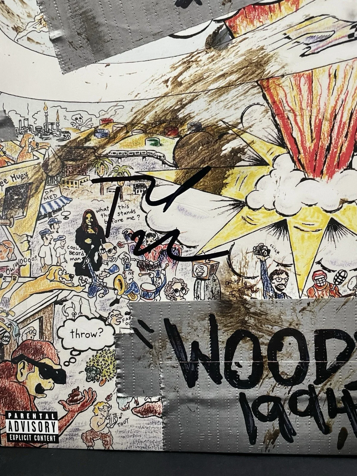 Tre Cool Signed Green Day Live Dookie Woodstock 1994 Album Vinyl Record, изображение 2