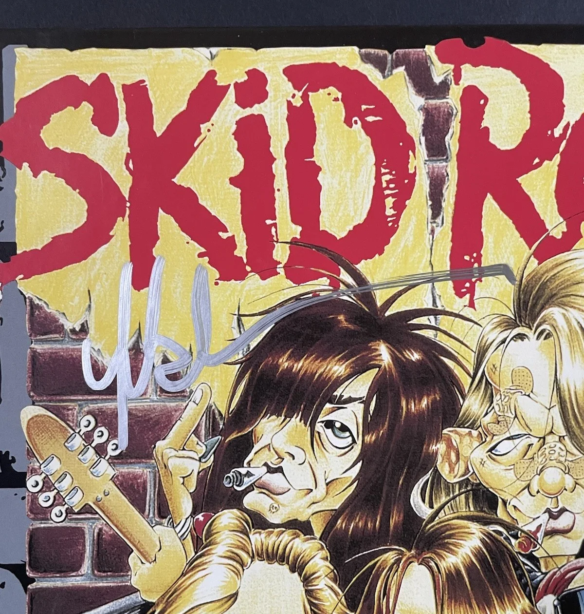 Sebastian Bach Signed Skid Row B Side Ourselves Album Vinyl Record, изображение 3