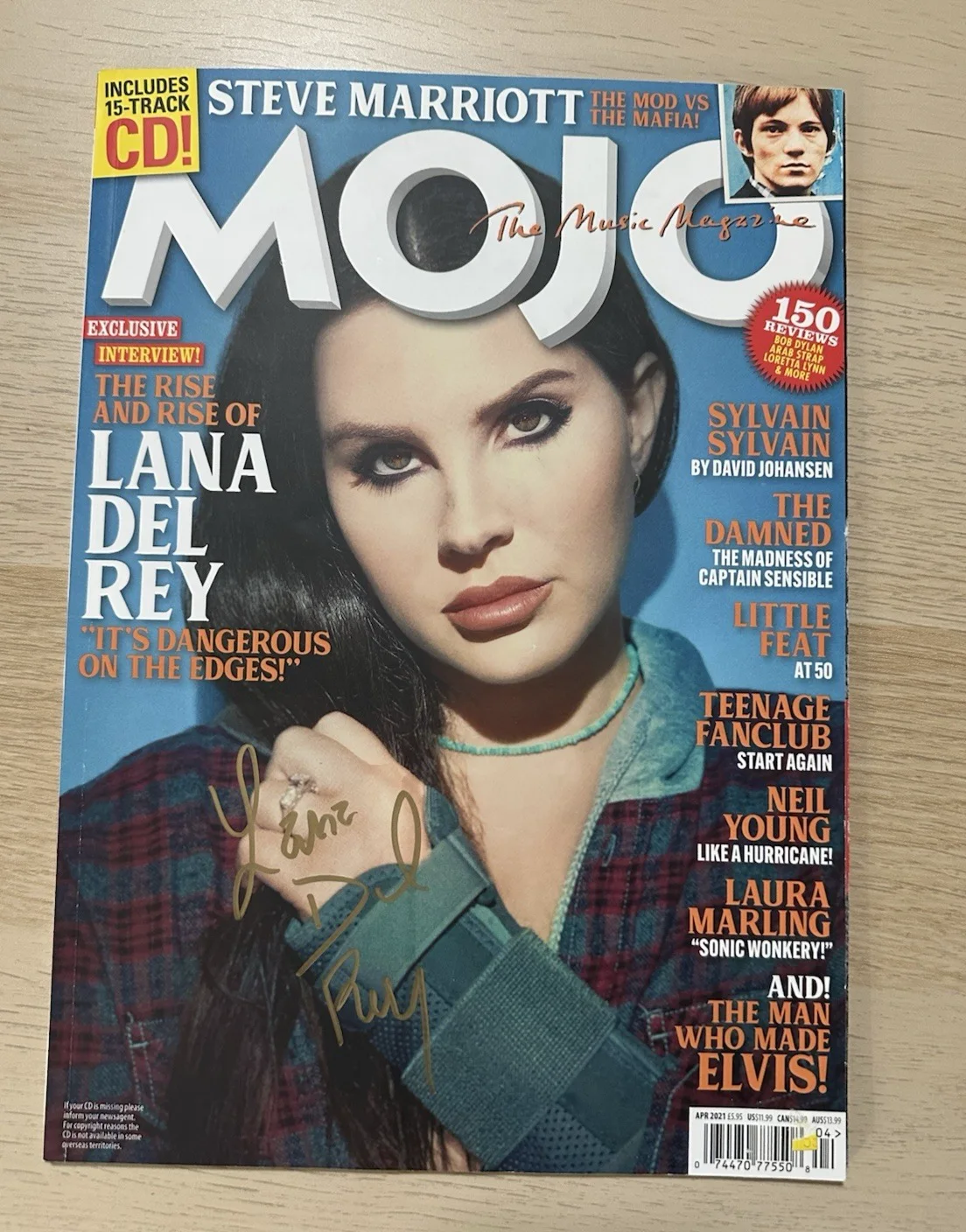 Lana Del Rey — Lana Del Rey Signed Mojo Mag Under Ocean Blvd Ultraviolence Honeymoon