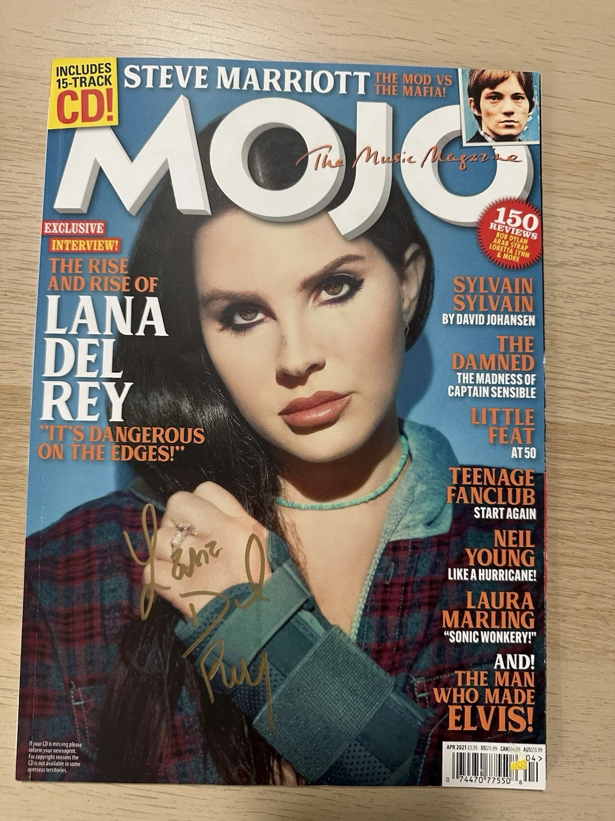 Lana Del Rey — Lana Del Rey Signed Mojo Mag Under Ocean Blvd Ultraviolence Honeymoon, изображение 2