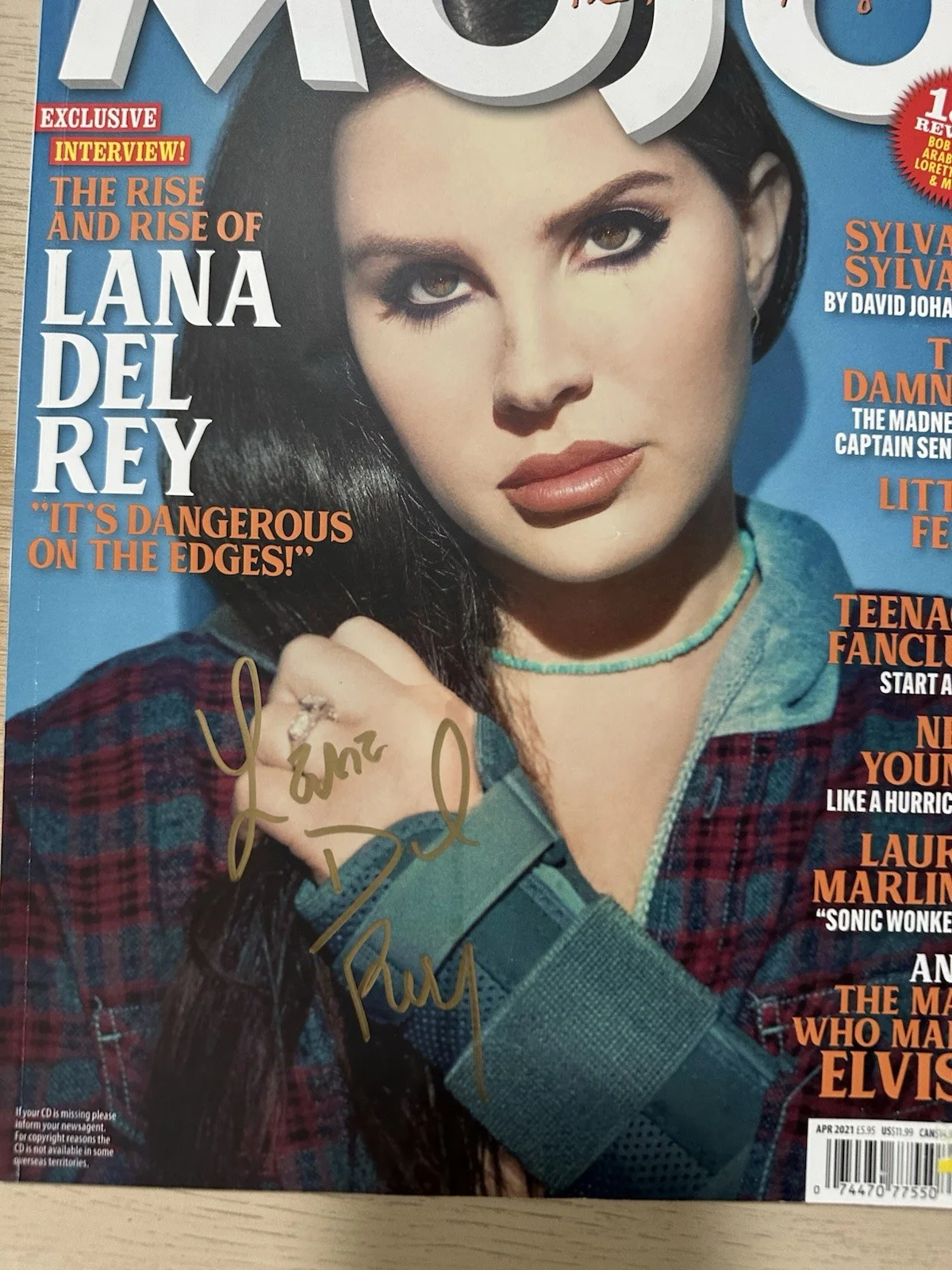 Lana Del Rey — Lana Del Rey Signed Mojo Mag Under Ocean Blvd Ultraviolence Honeymoon, изображение 3