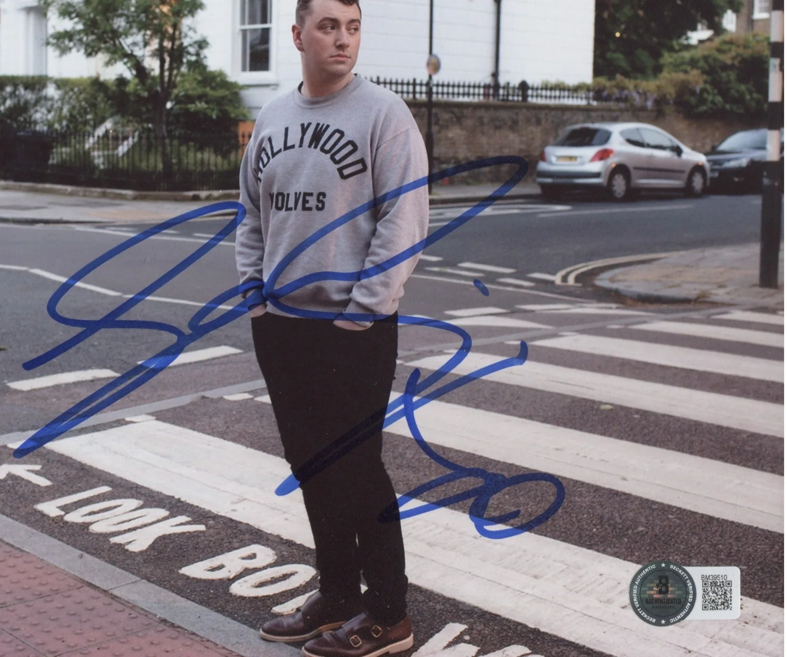 SAM SMITH SIGNED AUTOGRAPHED 8X10 PHOTO GRAMMY SINGER SONGWRITER BECKETT BAS COA, image 2