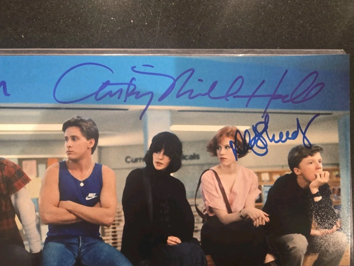 The Breakfast Club Cast Signed 8" x 9.75" Photo, изображение 3