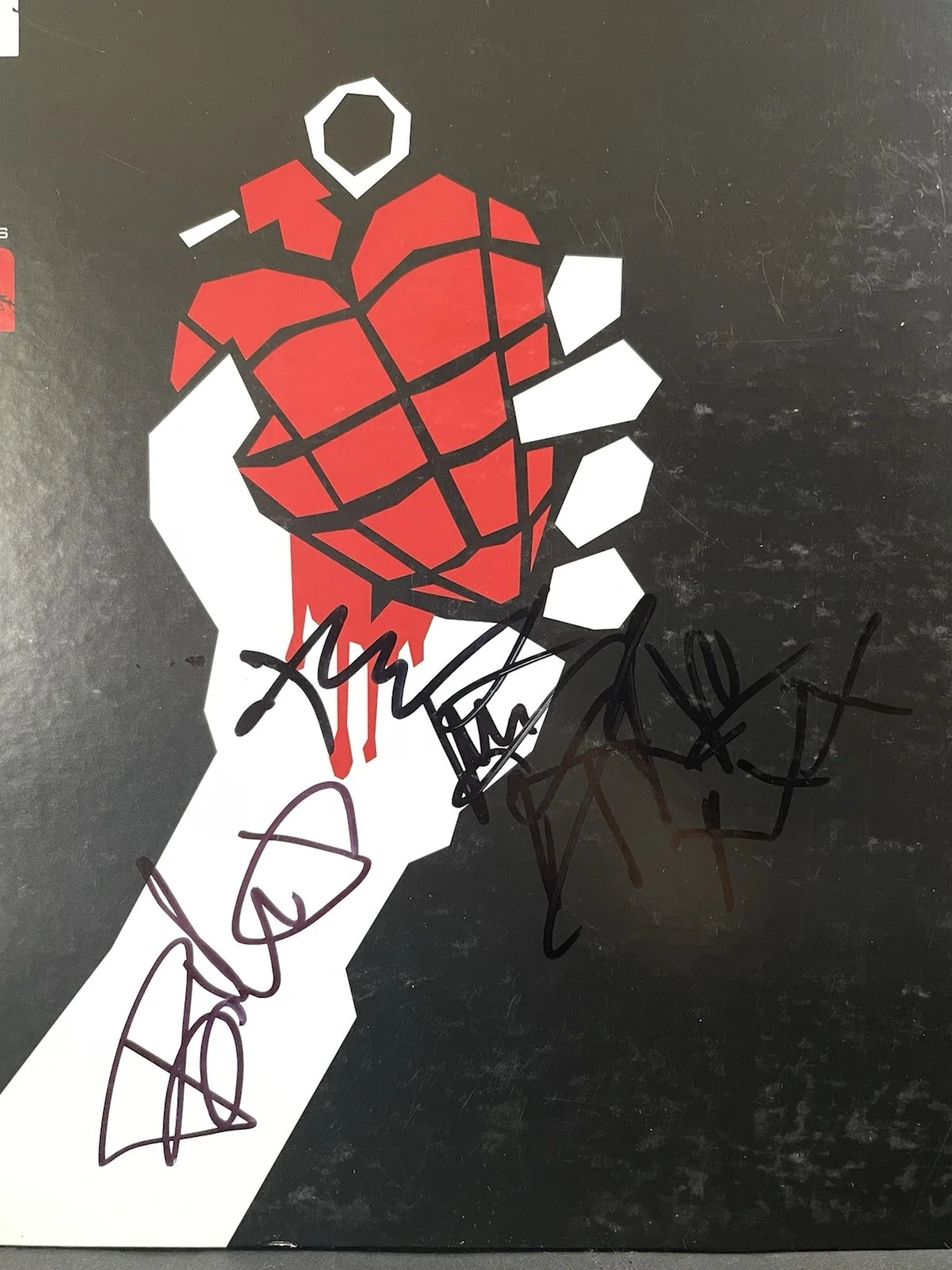 Green Day Armstrong Dirnt Cool x3 Signed American Idiot Album Vinyl Record, изображение 2