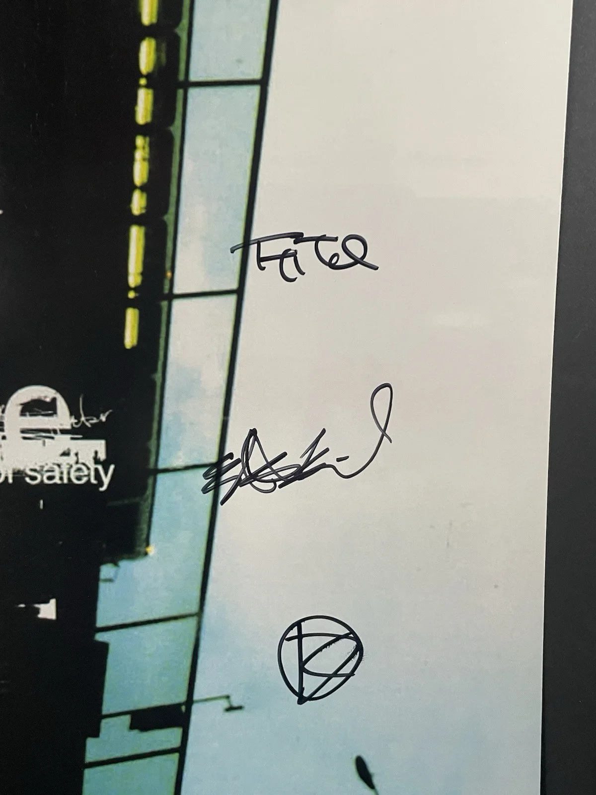Thrice Signed The Illusion Of Safety 12x12 Album Cover Photo, изображение 2