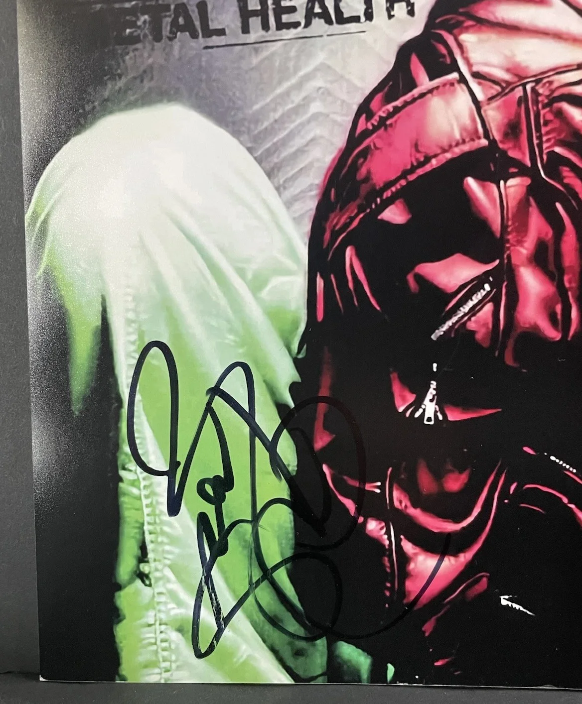 Rudy Sarzo Signed Quiet Riot Metal Health 12x12 Album Cover Photo, изображение 2