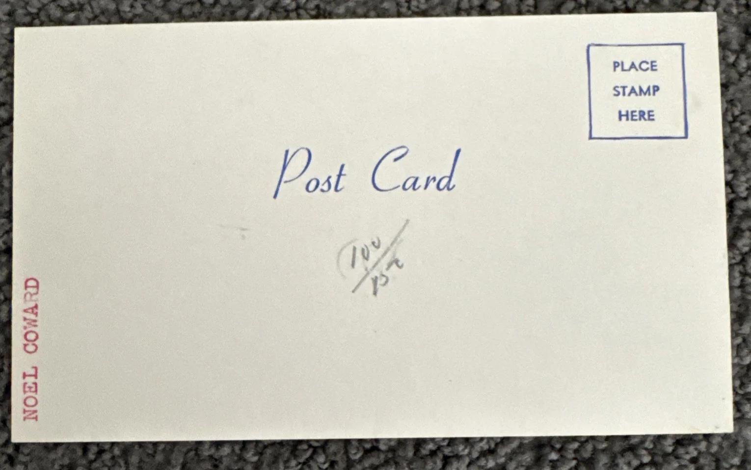 Noel Coward Signed Autograph 3x5 Card – COA Authentic Playwright, image 2