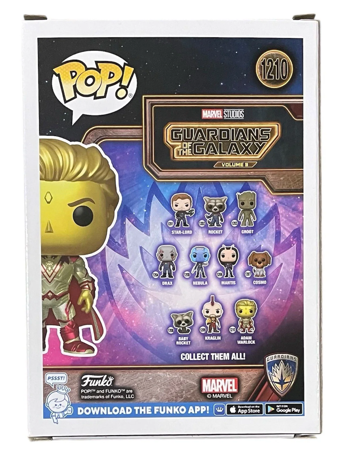 Will Poulter Signed Autographed Guardians Of Galaxy Adam Warlock Funko Pop ACOA, image 4
