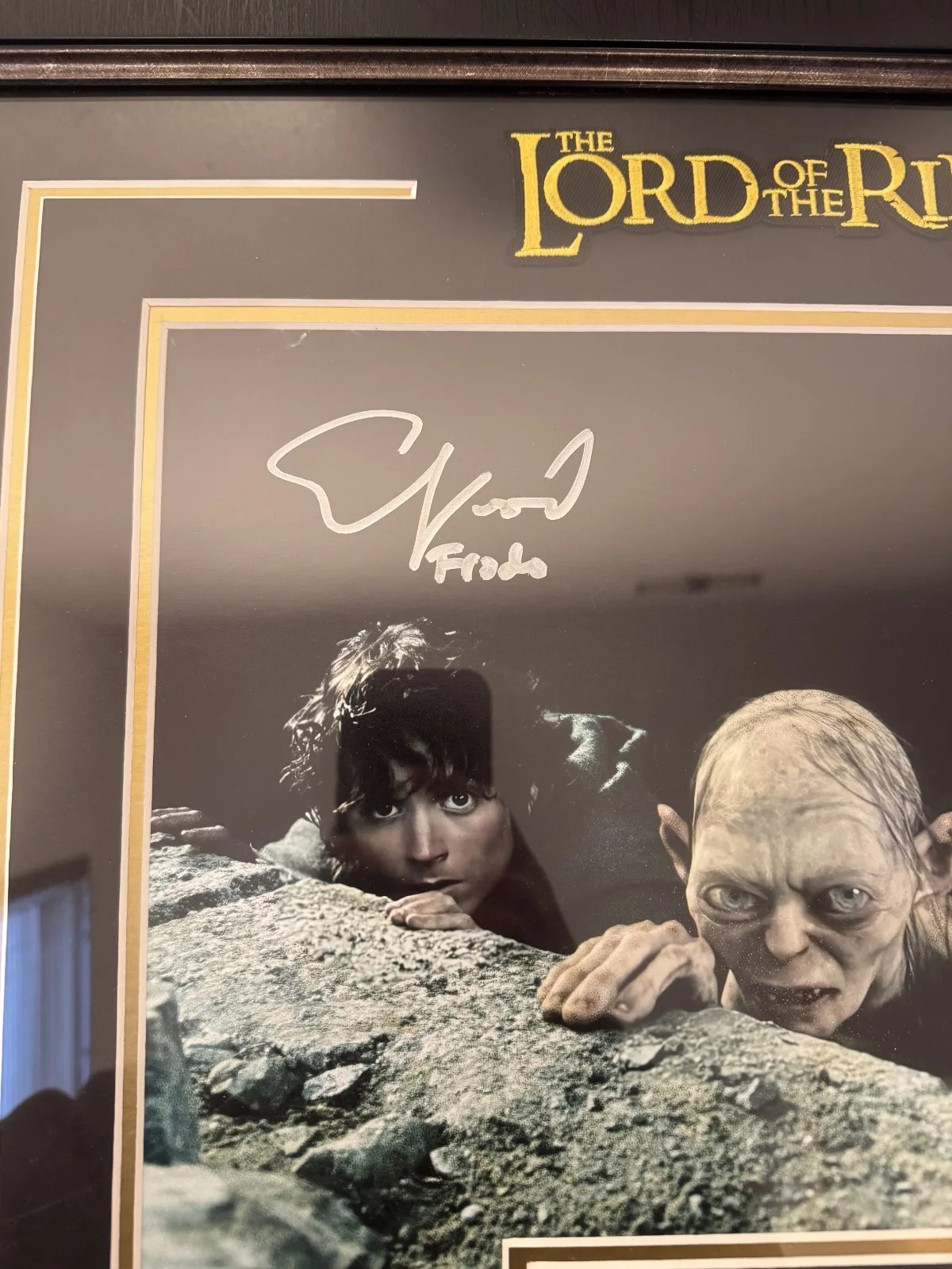 Elijah Wood, Sean Astin — Lord of the Rings Framed Autographed Photo Elijah Wood Sean Astin Signed 24x20, изображение 3