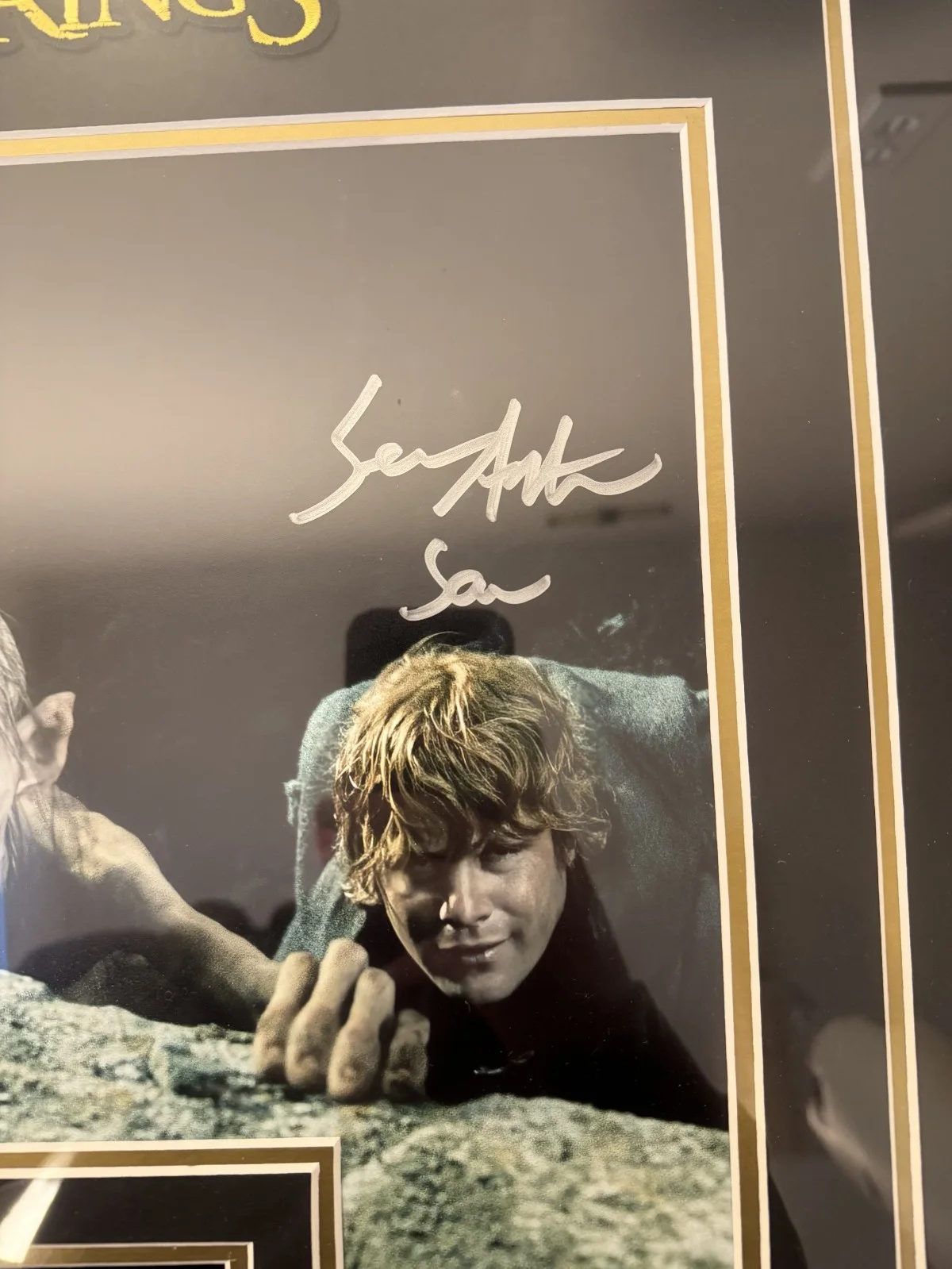 Elijah Wood, Sean Astin — Lord of the Rings Framed Autographed Photo Elijah Wood Sean Astin Signed 24x20, изображение 4