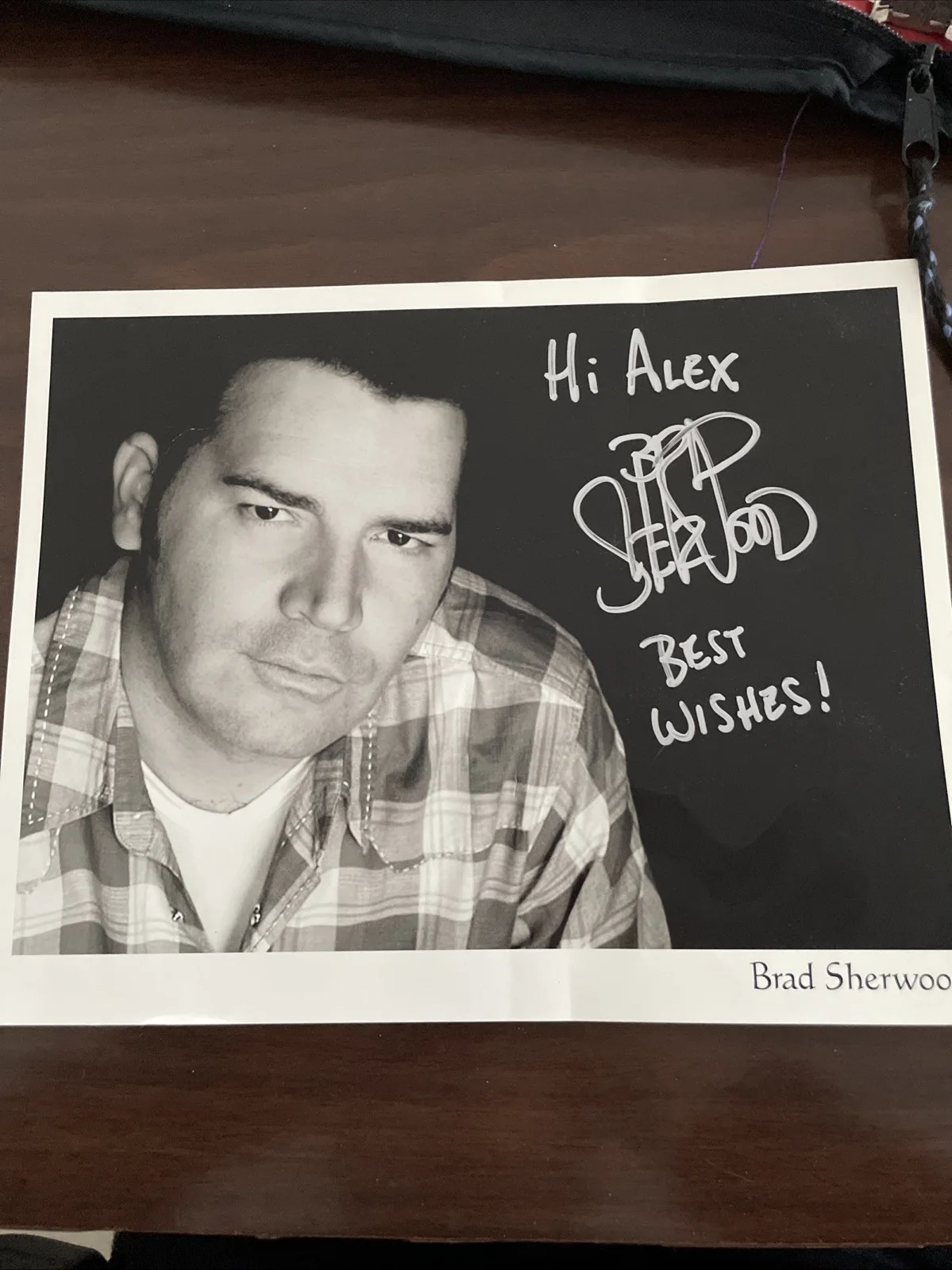 Colin Mochrie — Brad Sherwood Autograph Signed B/W Glossy Photo Whose Line Anyway Star Rare