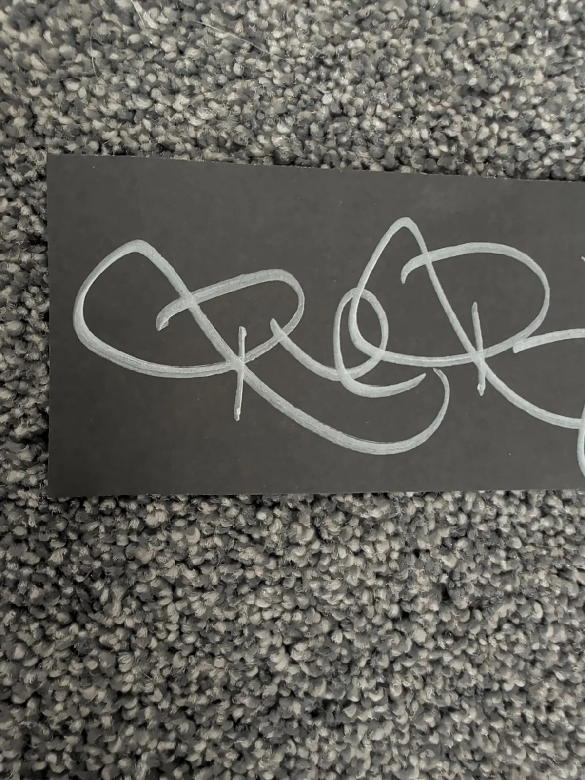 Rhonda Rousey Cut Autograph From Her Book Silver On Black, image 3