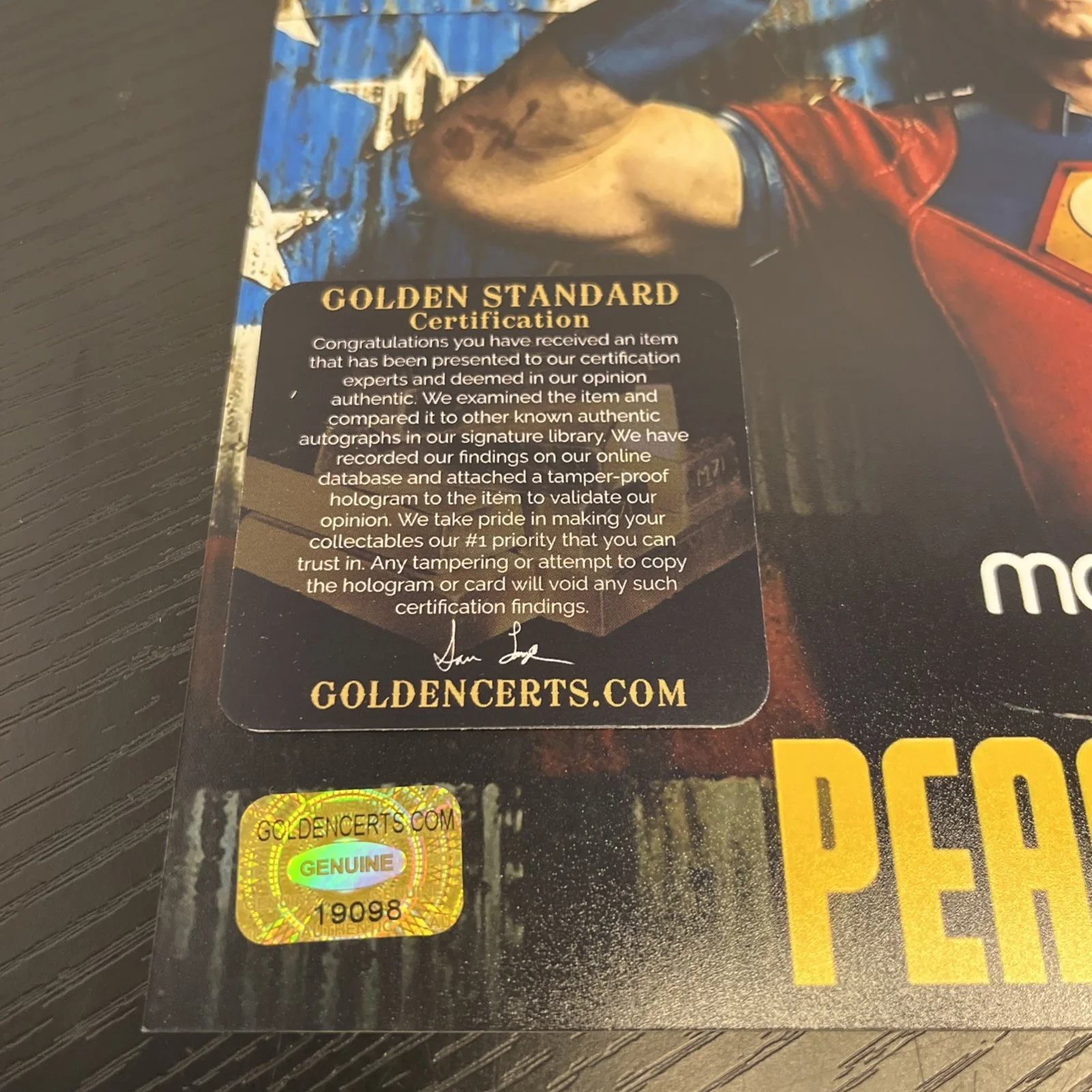 John Cena — John Cena Signed Photo DC’s ‘The Peacemaker’ 8x10 Autographed COA Hologram, изображение 3