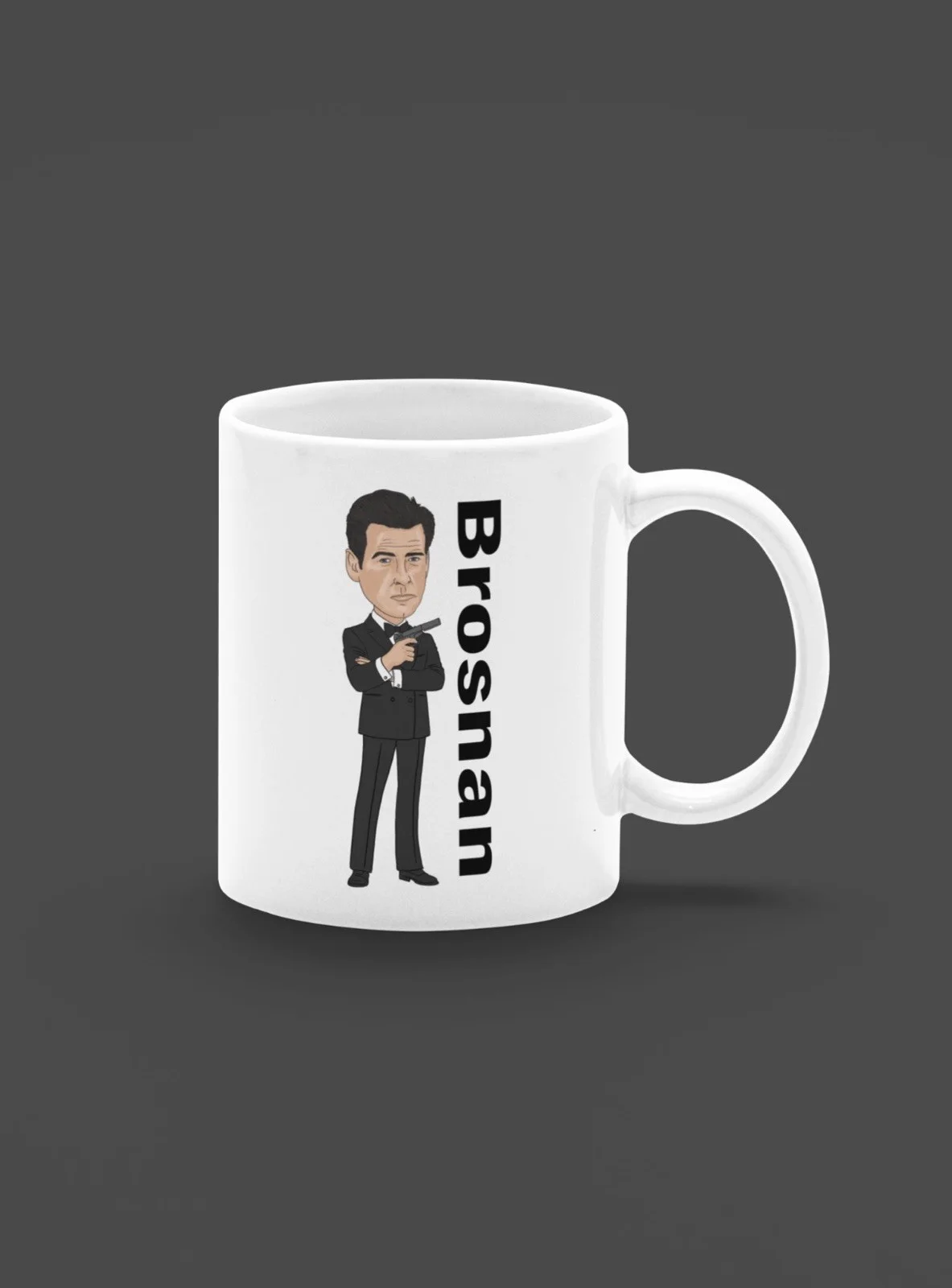 James Bond Pierce Brosnan Unofficial Movie theme Cartoon Graphic Art Mug, изображение 2