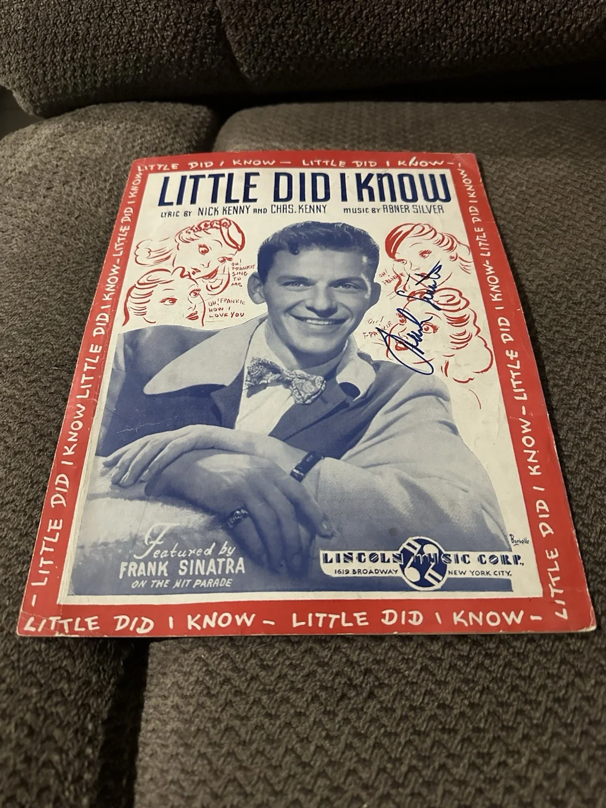 Frank Sinatra Autographed Sheet Music Little Did I Know with PSA LOA, image 5