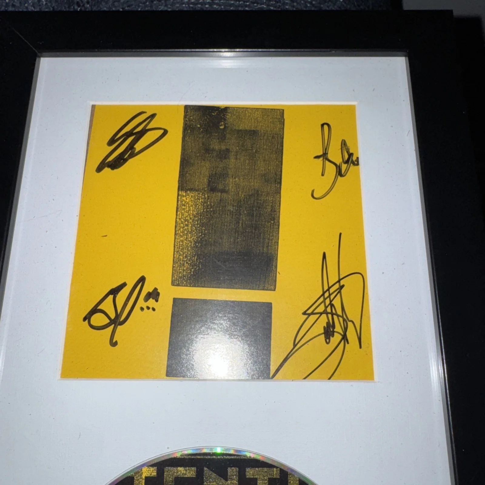 SIGNED SHINEDOWN ATTENTION ATTENTION CD ...SIGNED BY ALL MEMBERS ... FRAMED, image 2